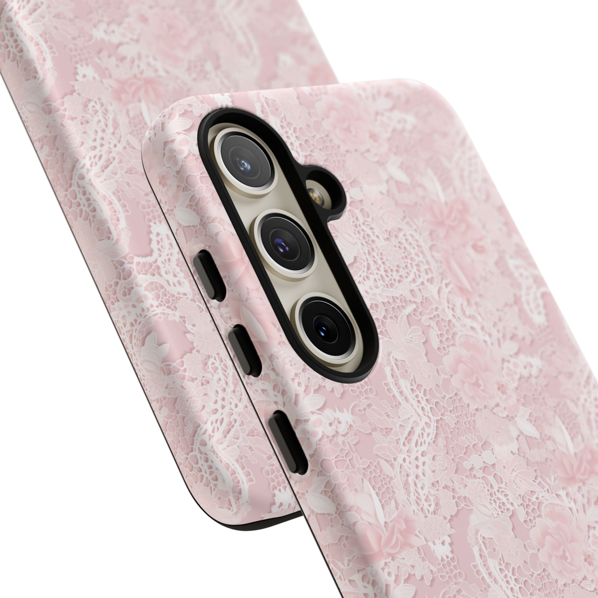 Customizable: Pink Floral Phone Case, Stylish Tough Cases, Unique Gift for Her, Cute Phone Accessories, Floral Tech Cover
