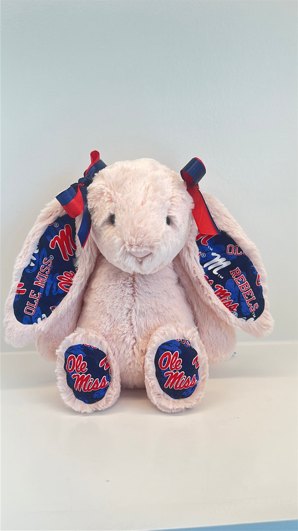 University of Mississippi (Ole Miss) Custom College Jellycat Bashful Bunny