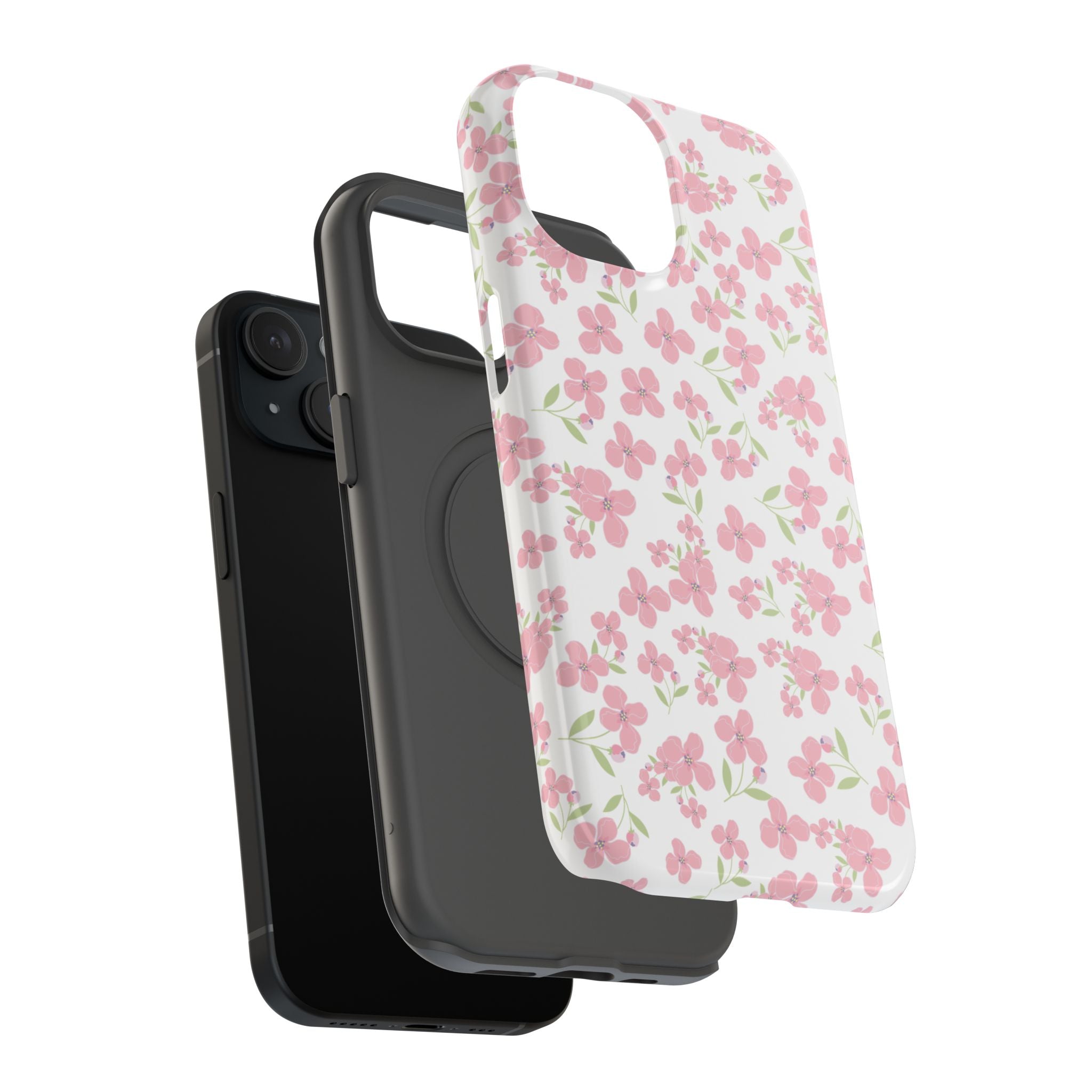 Customizable: Floral Impact-Resistant Phone Case