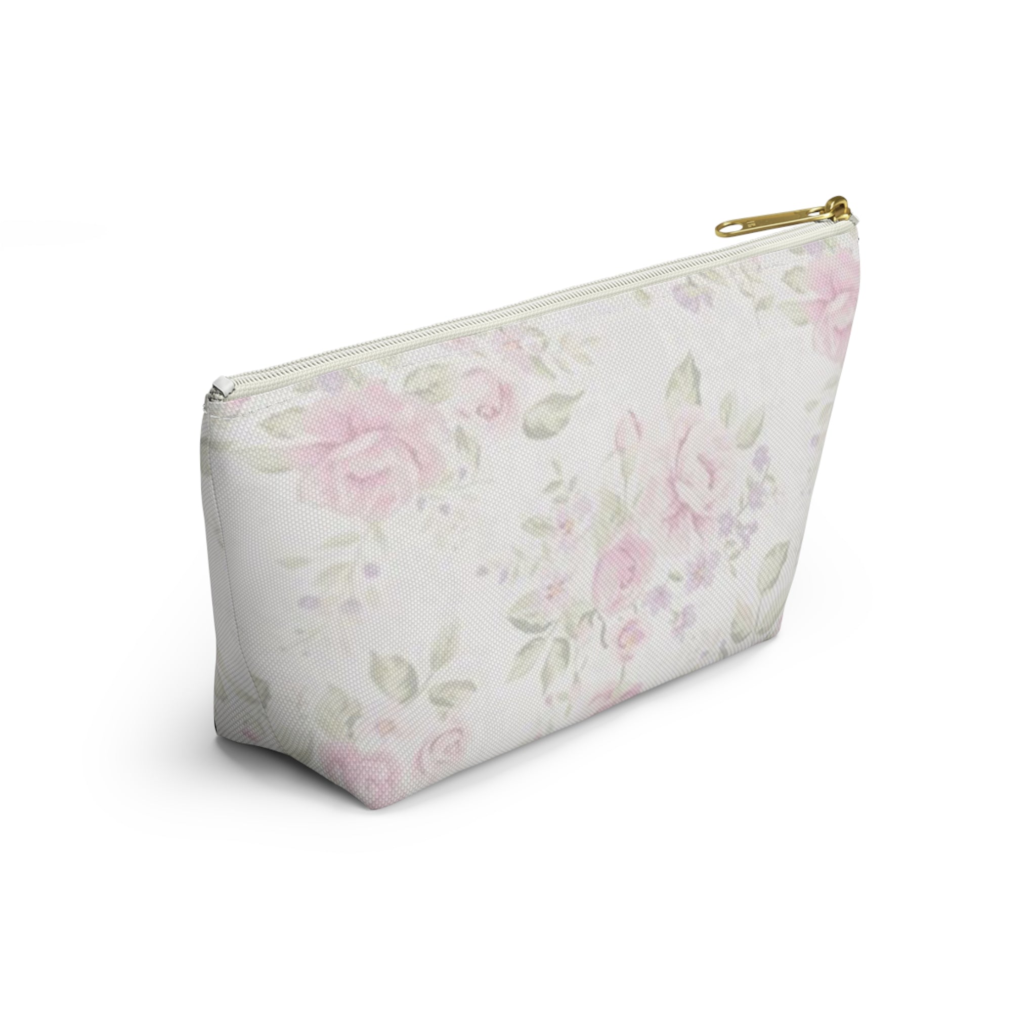 Floral Accessory Pouch, Makeup Bag, Travel Organizer, Gift for Her, Cosmetic Case, Floral Print Pouch