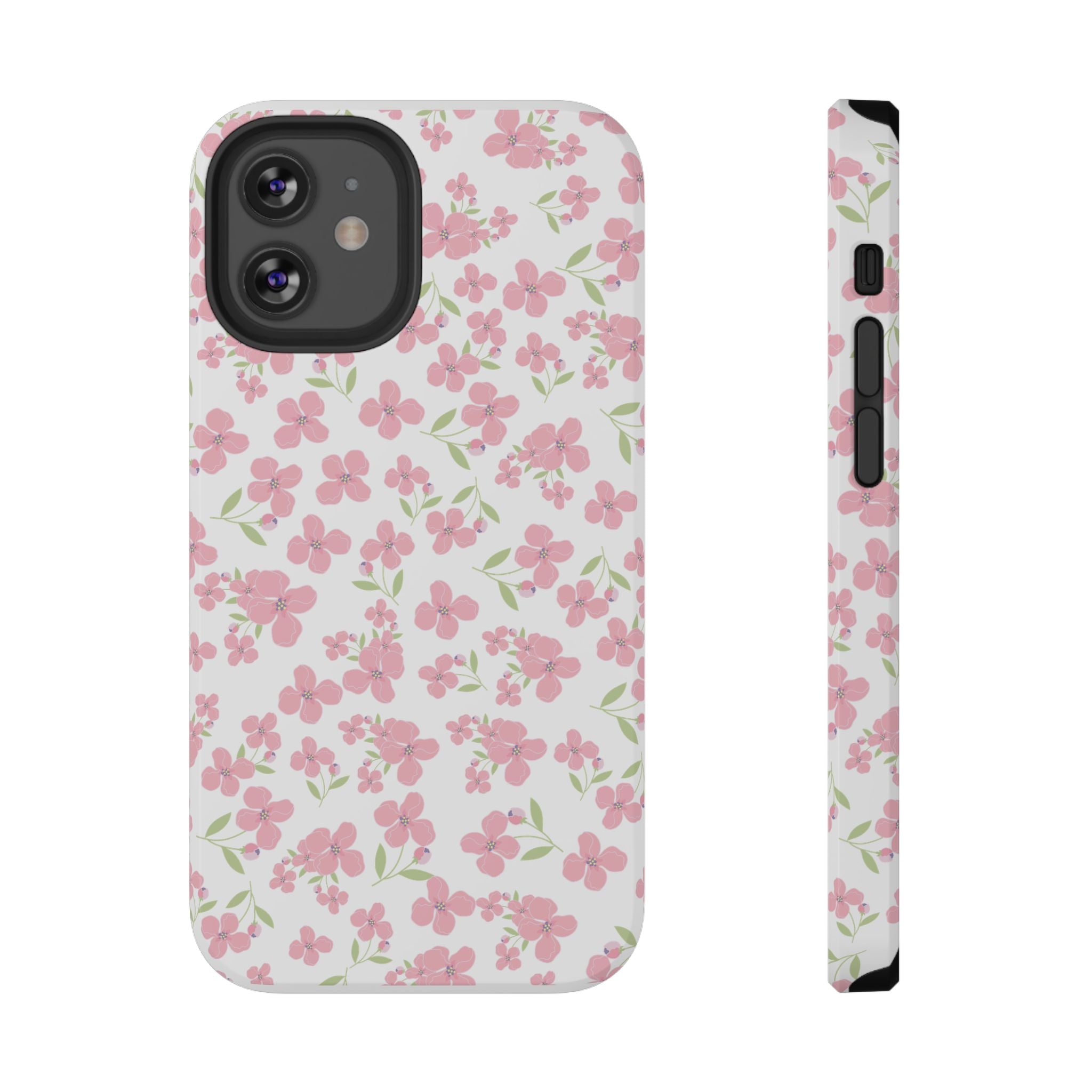 Customizable: Floral Impact-Resistant Phone Case