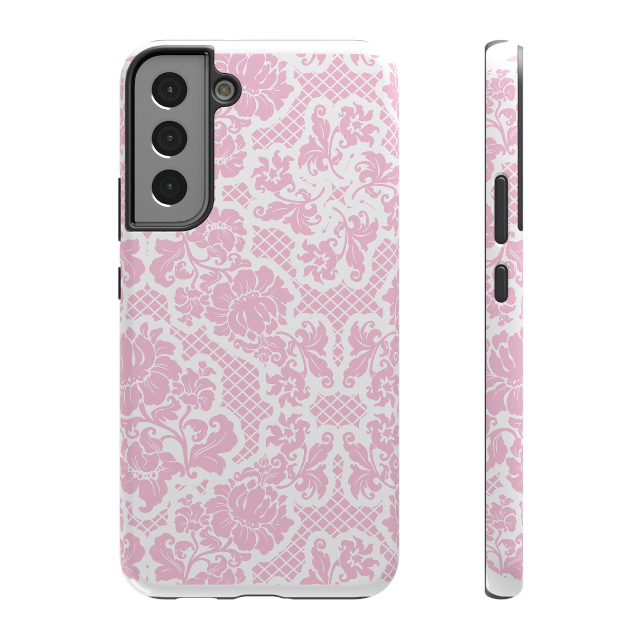 Customizable: Pink Lace Inspired Elegantly Chic Impact-Resistant Case