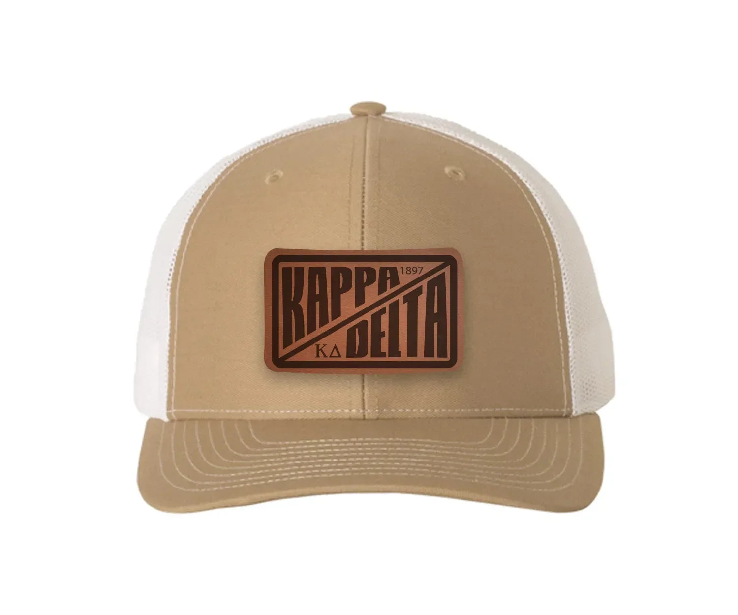 Kappa Delta Richardson 112 Leatherette Patch Trucker Hat - Divide