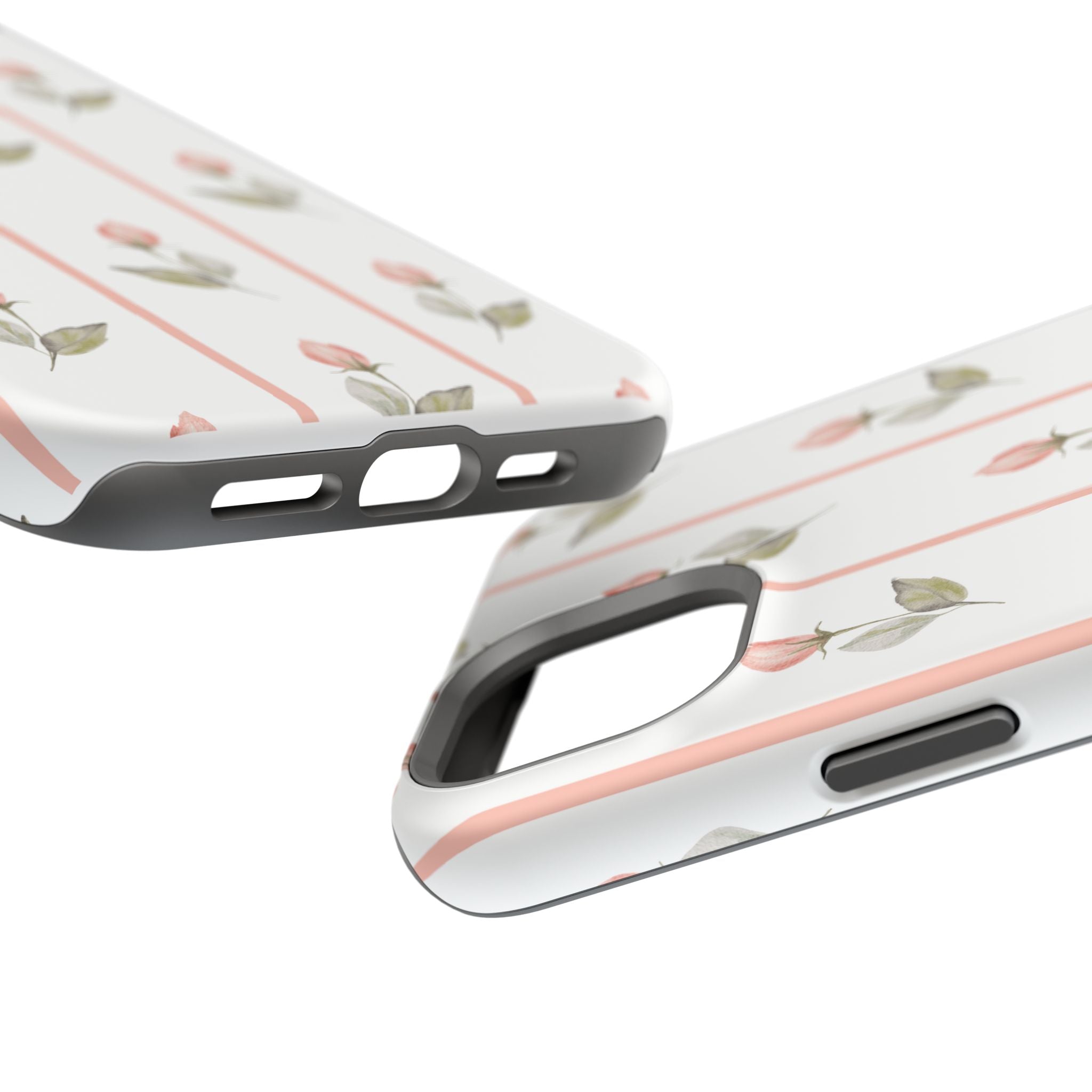 Customizable: Floral Impact-Resistant Phone Case, Chic Phone Cover