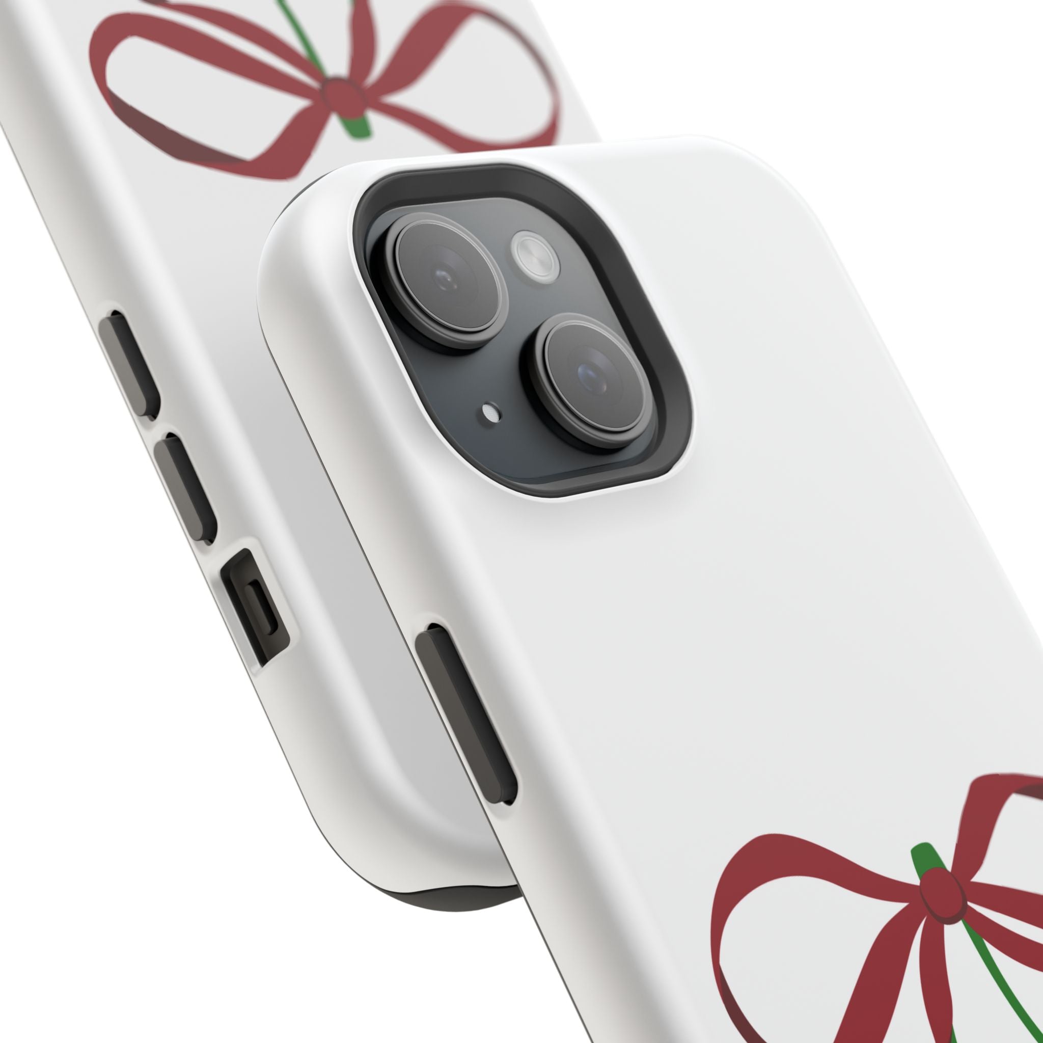Customizable: Cherry Bow Impact-Resistant Case for Smartphones | Cute Phone Cover | Gift for Her | Cherry Lover's Accessory | Durable Phone Case