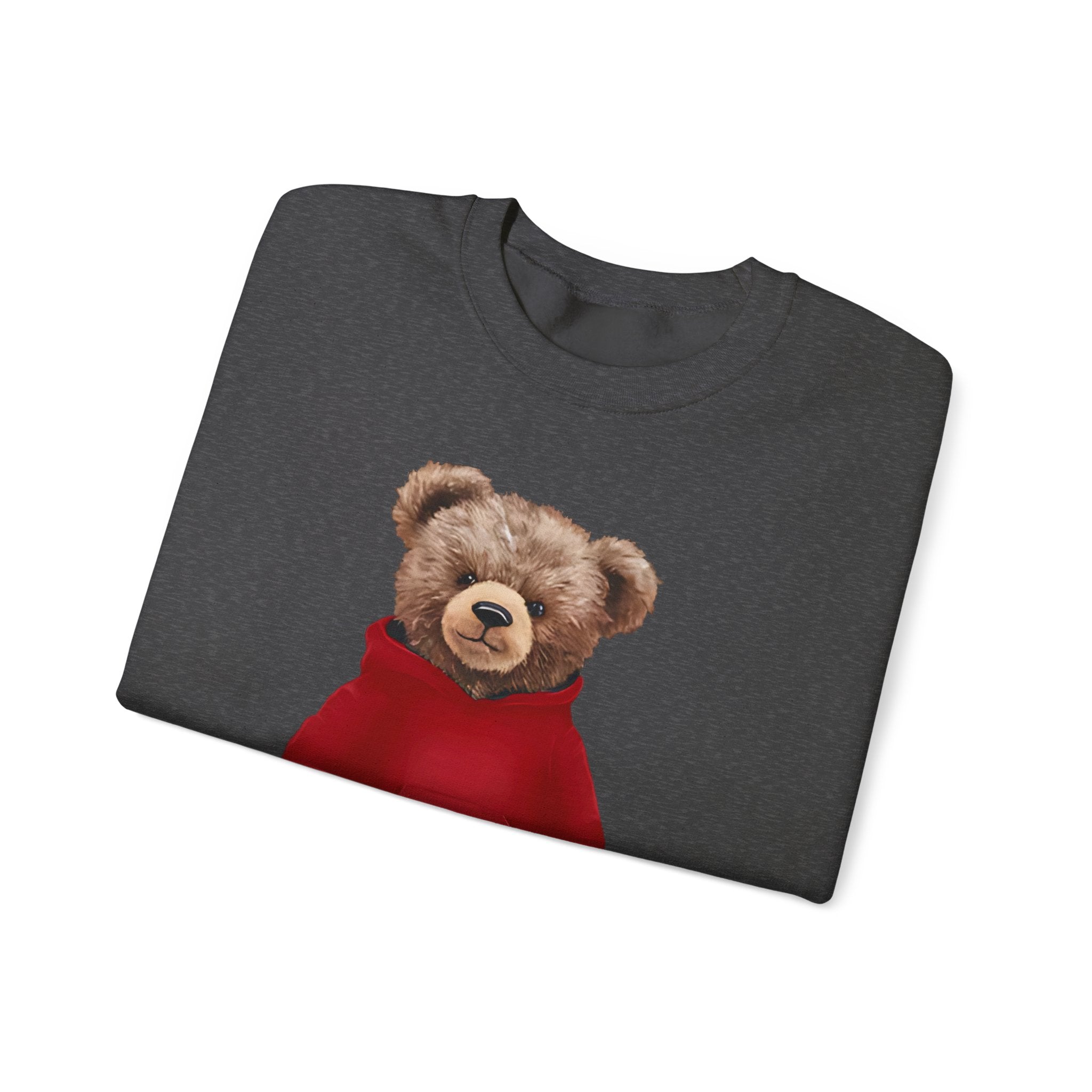 CUSTOMIZABLE: Cozy Bear Red Hoodie Sweatshirt Crewneck