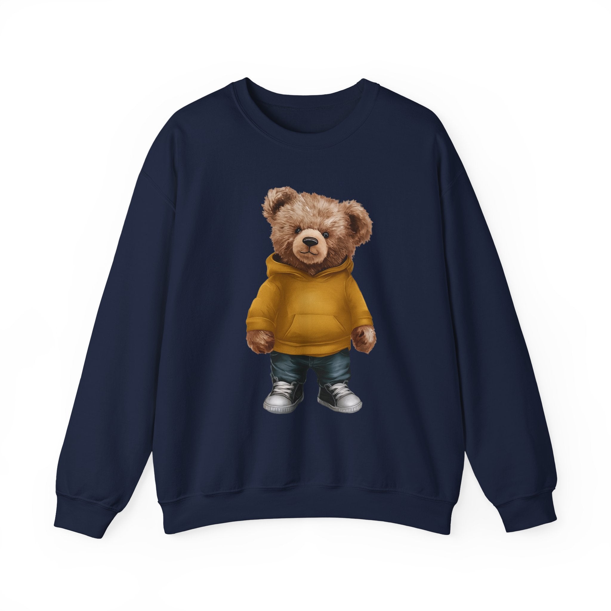 Customizable Bear with Gold Hoodie Crewneck