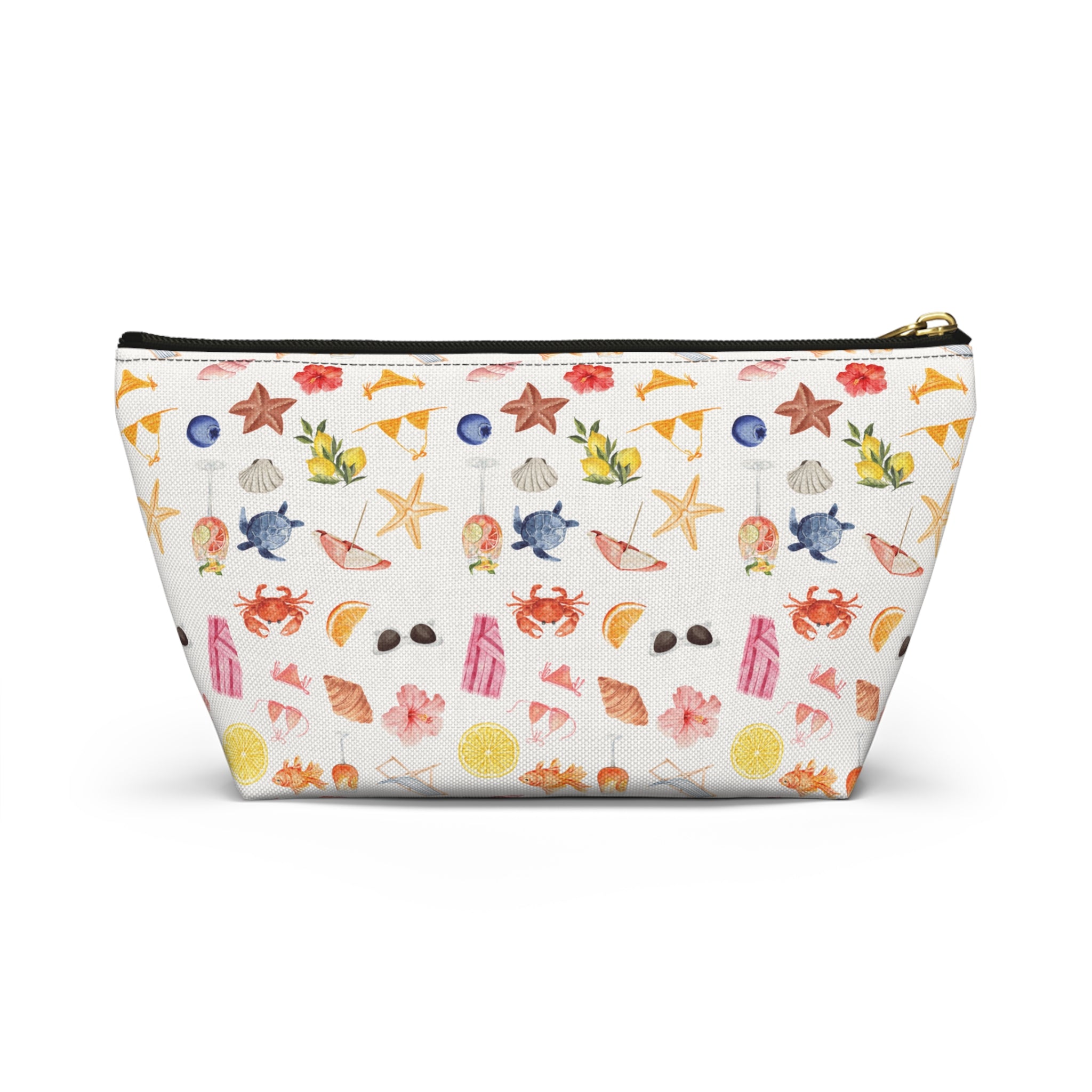 Customizable Beach-Themed Accessory/Makeup Pouch