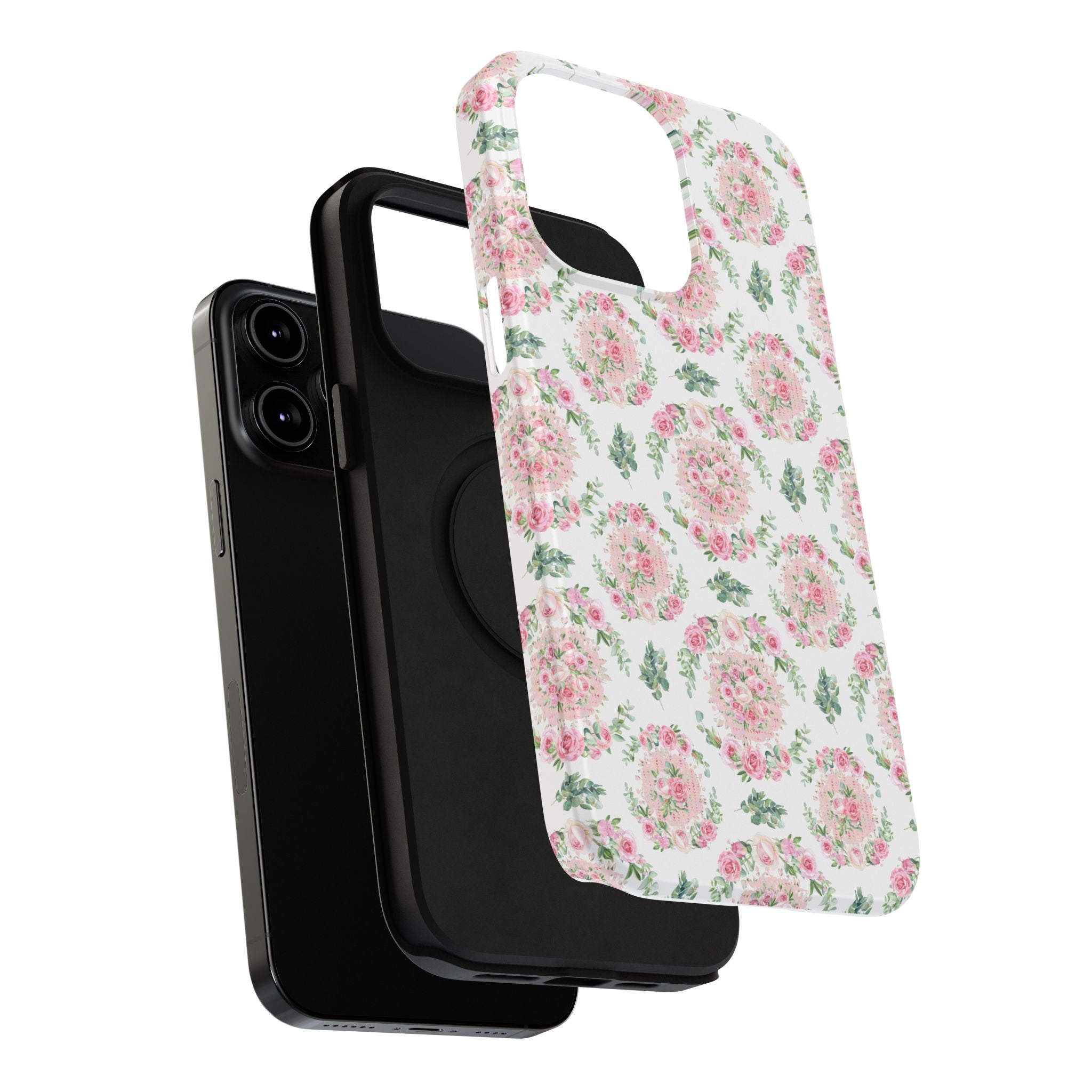 Customizable: Floral Impact-Resistant Phone Case
