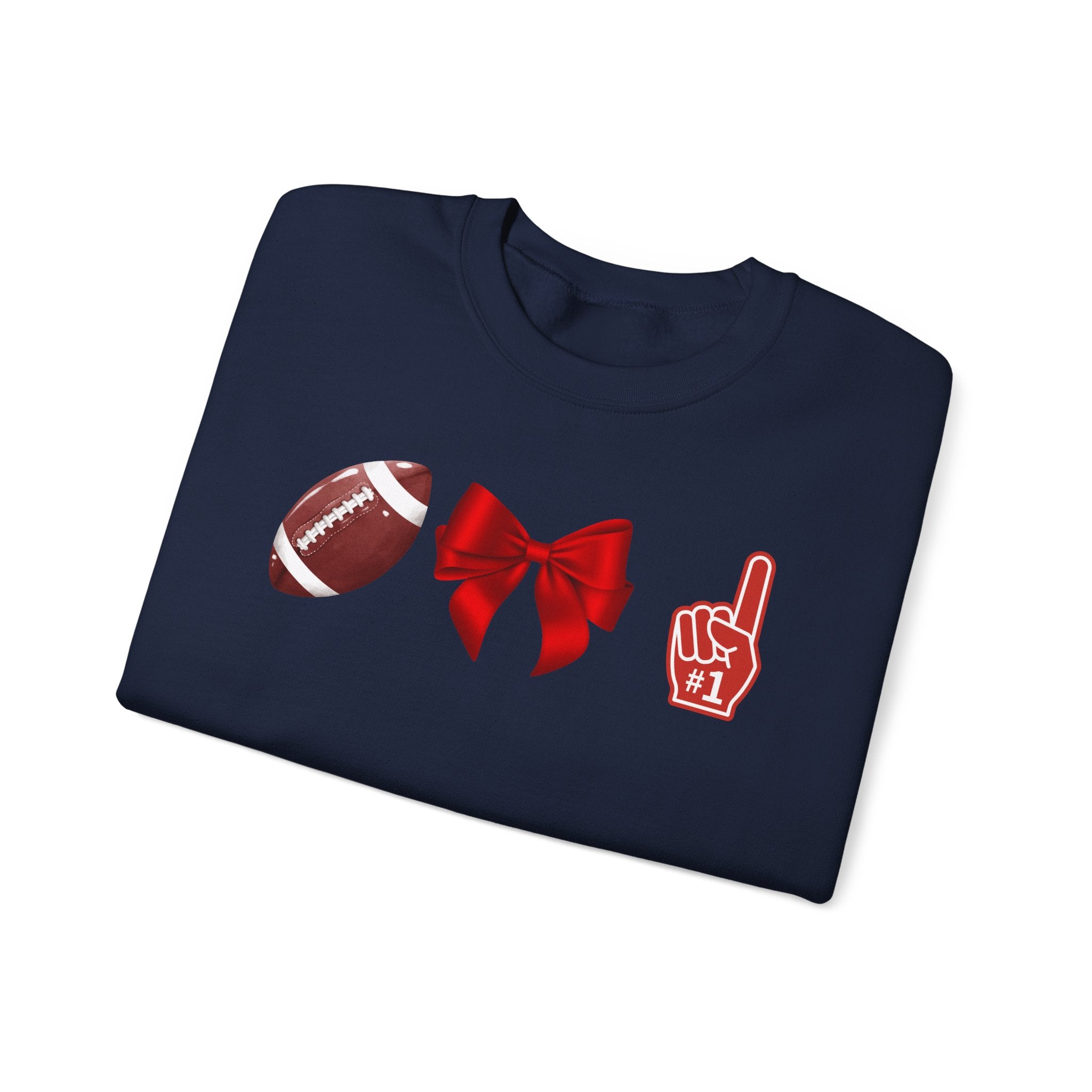 Customizable Red-Themed Game Day Sweatshirt