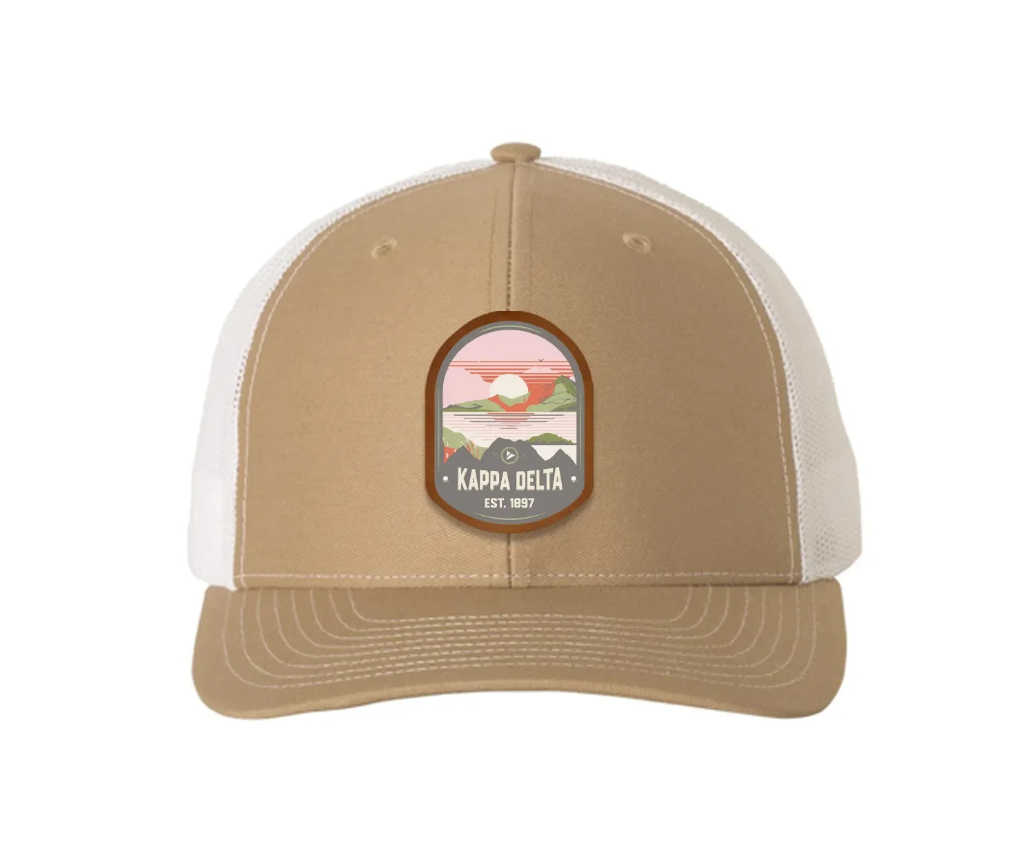 Kappa Delta Richardson 112 UV Print Leatherette Patch Trucker Hat - Ventura