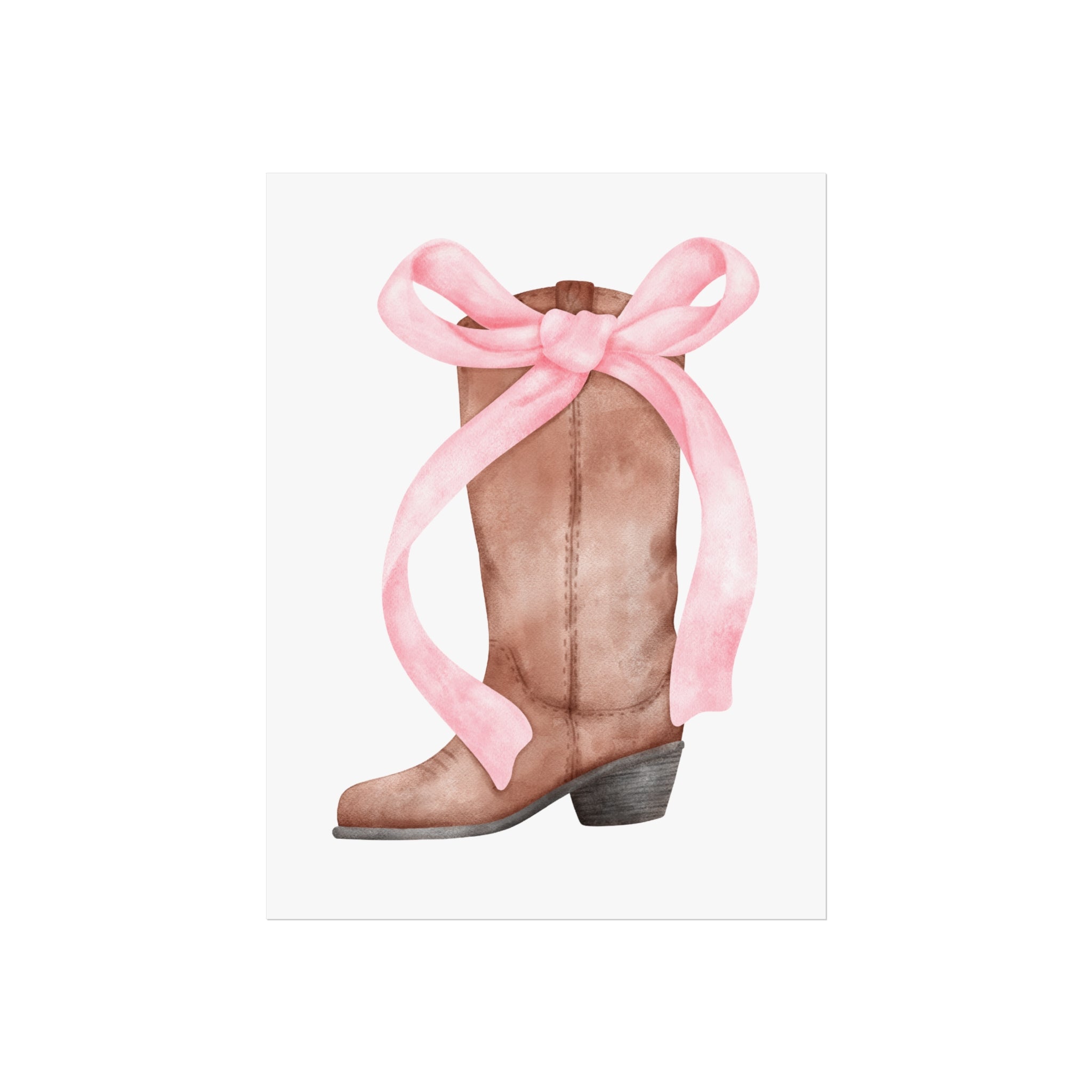 Cowgirl Coquette Bow Poster