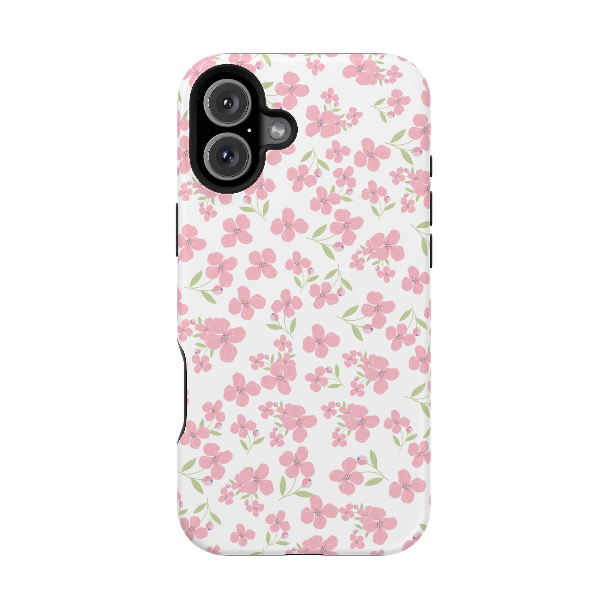 Customizable: Floral Impact-Resistant Phone Case