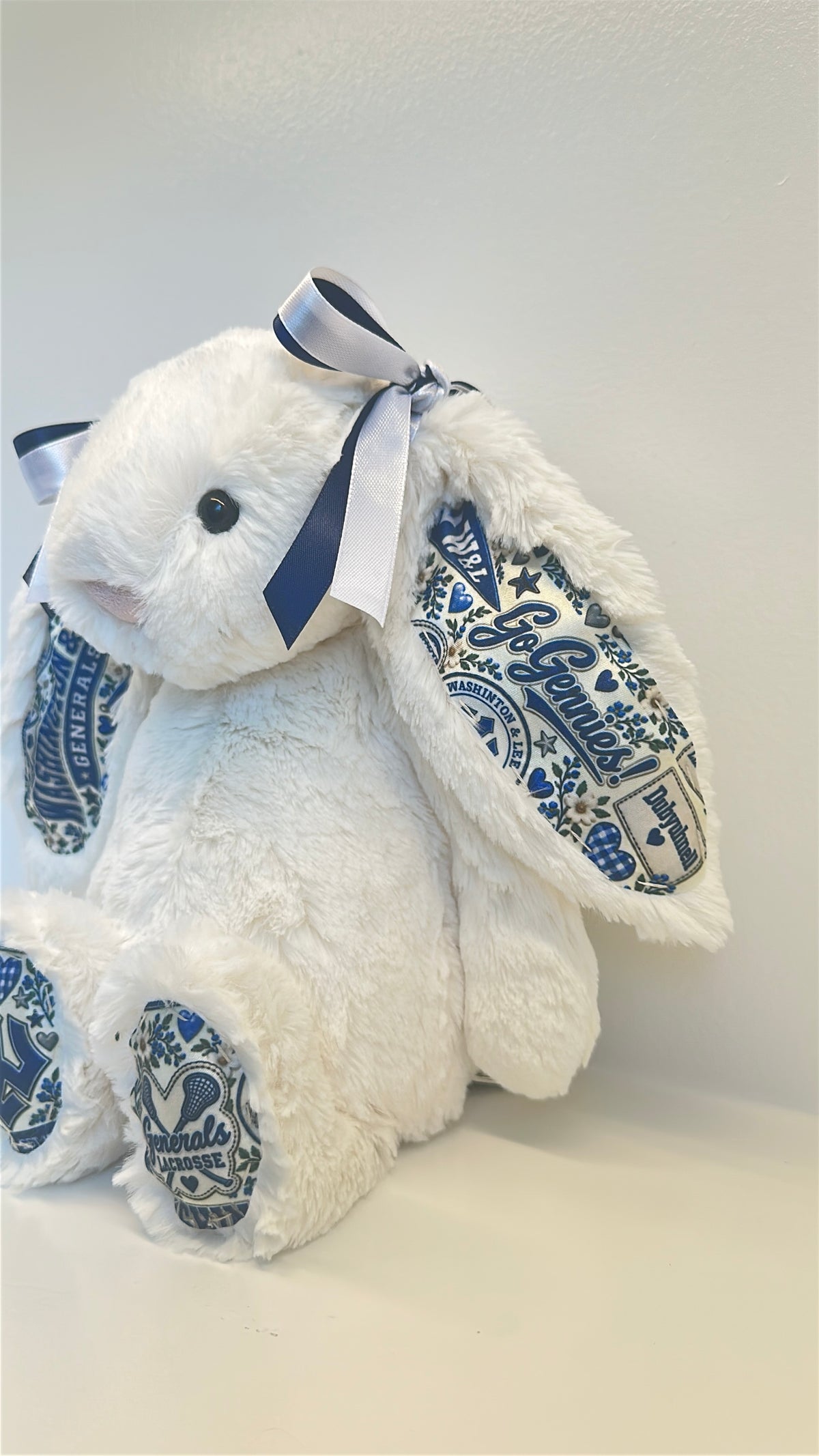 Washington and Lee Fully Custom Jellycat Bunny