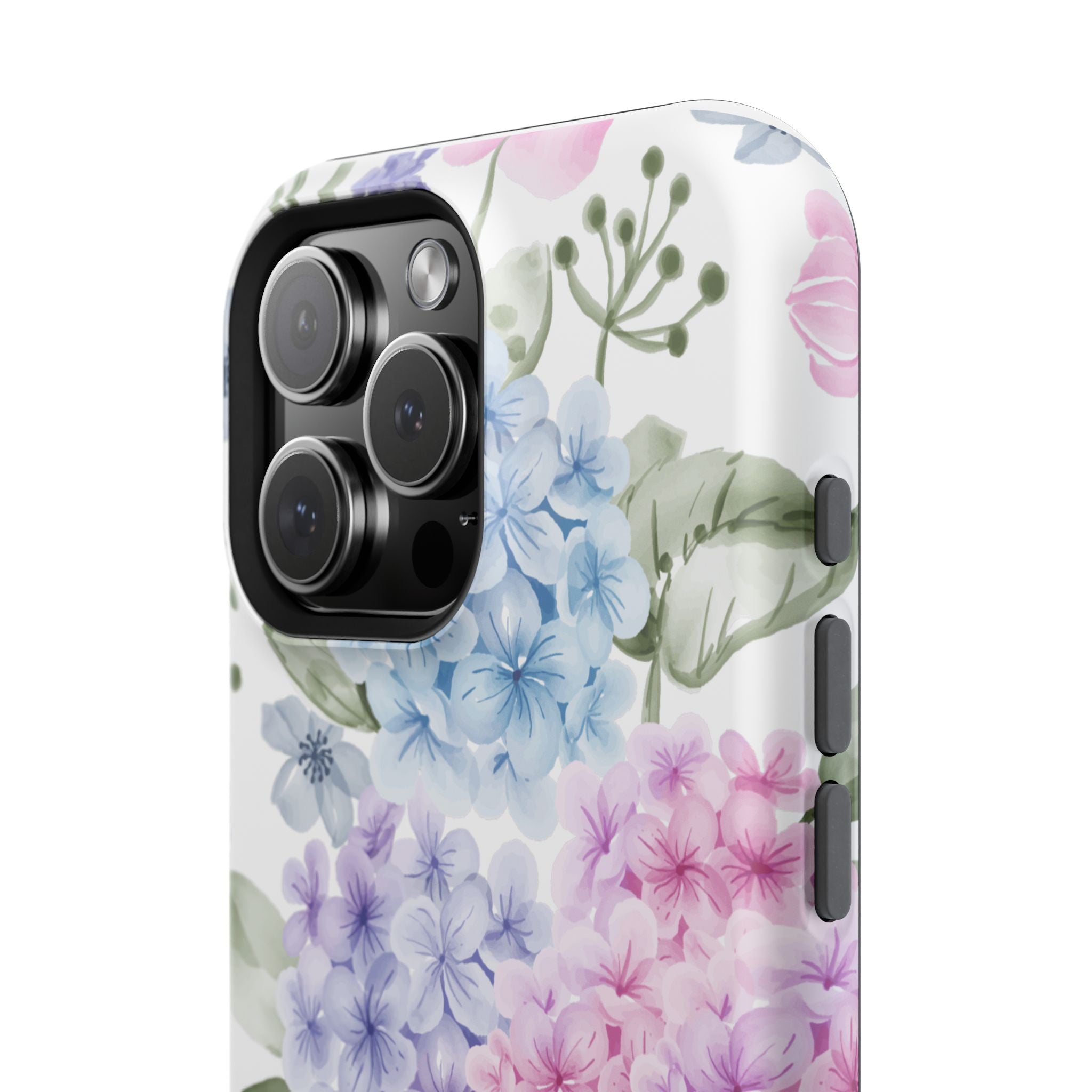 Customizable: Floral Hydrangea Impact-Resistant Phone Case