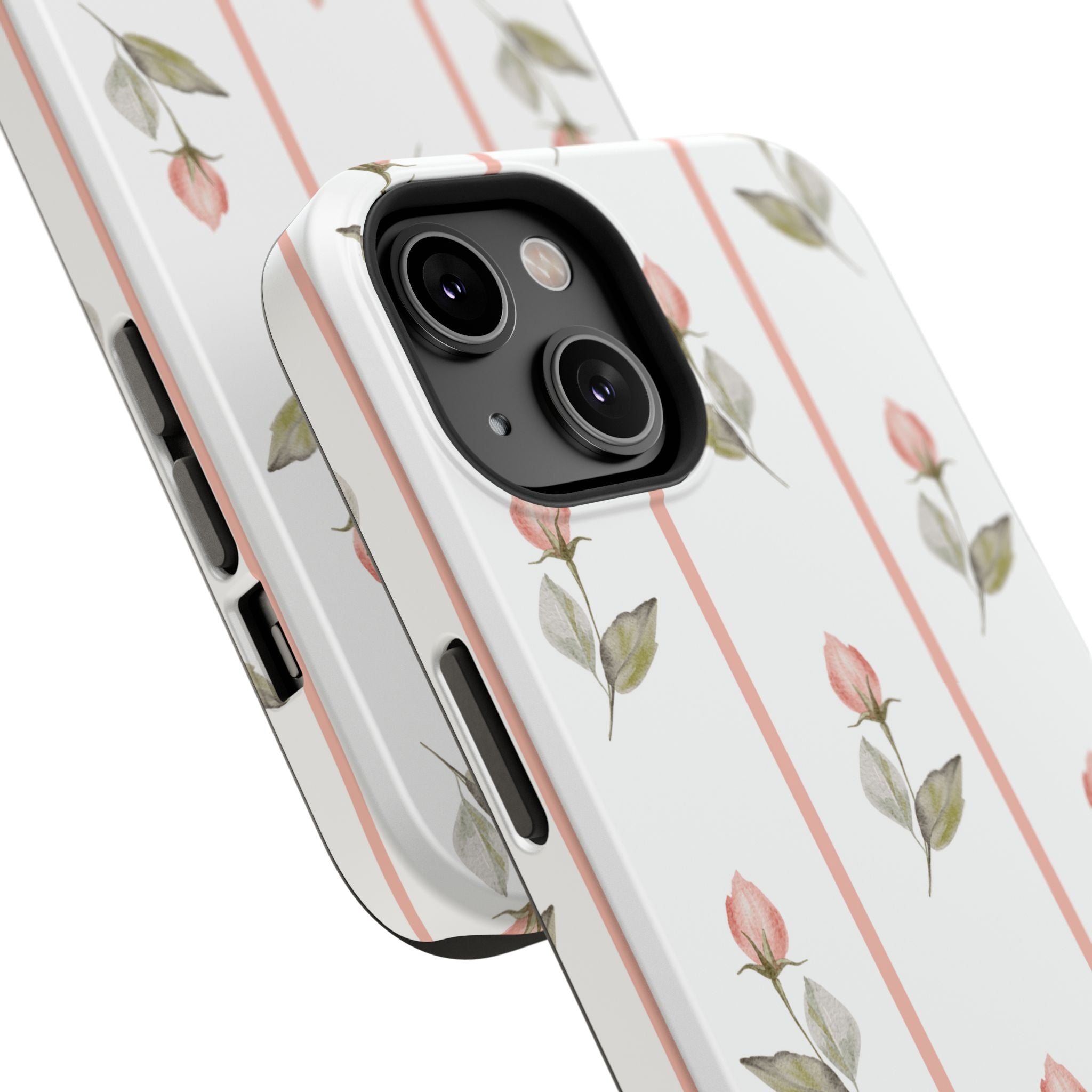 Customizable: Floral Impact-Resistant Phone Case, Chic Phone Cover