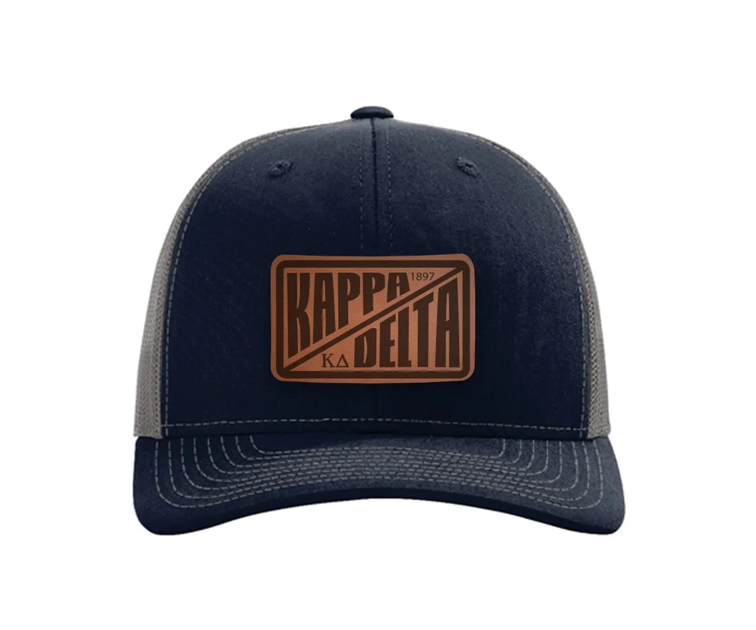 Kappa Delta Richardson 112 Leatherette Patch Trucker Hat - Divide