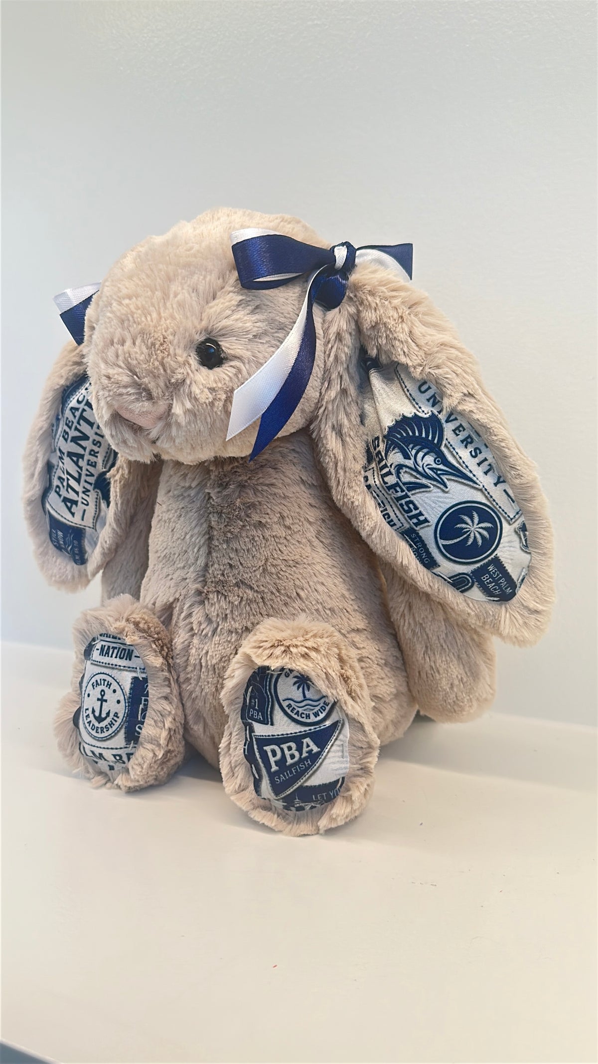 Palm Beach Atlantic University Fully Custom Jellycat Bunny