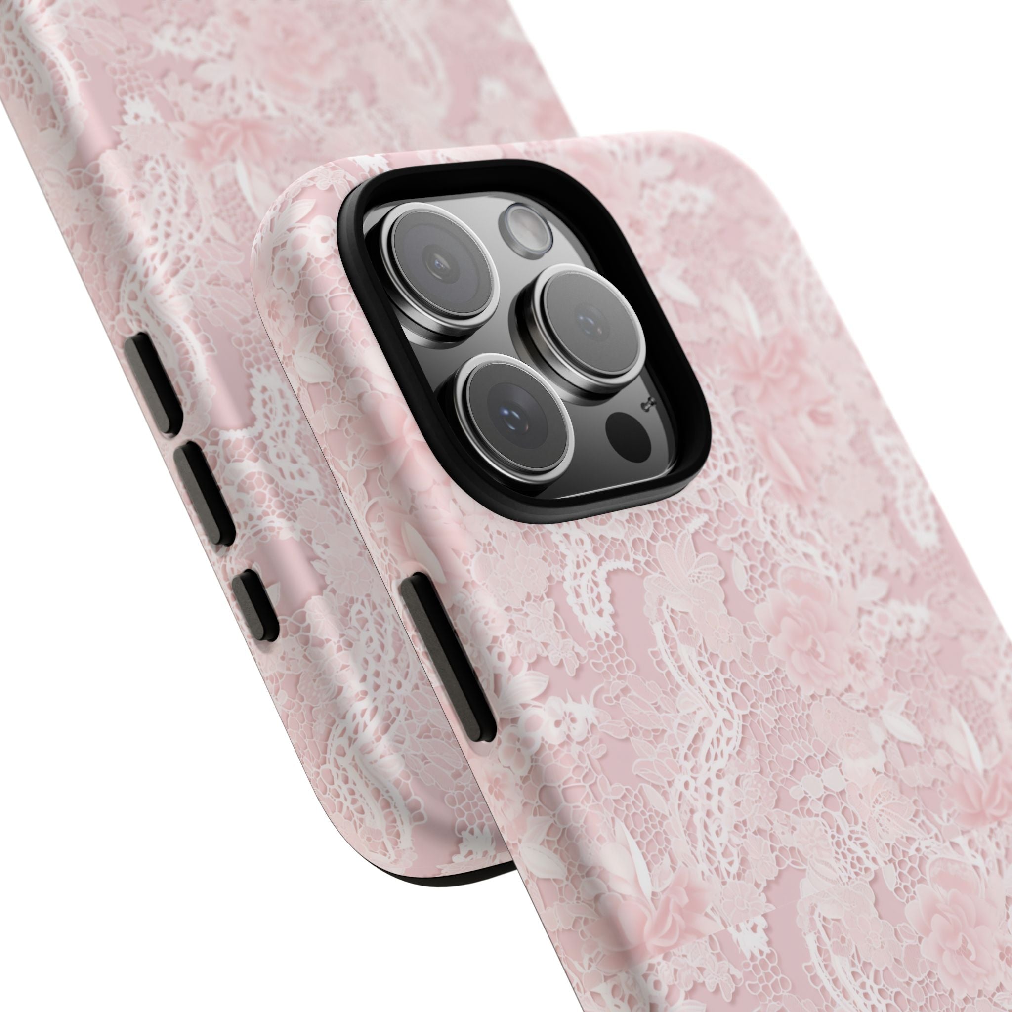 Customizable: Pink Floral Phone Case, Stylish Tough Cases, Unique Gift for Her, Cute Phone Accessories, Floral Tech Cover