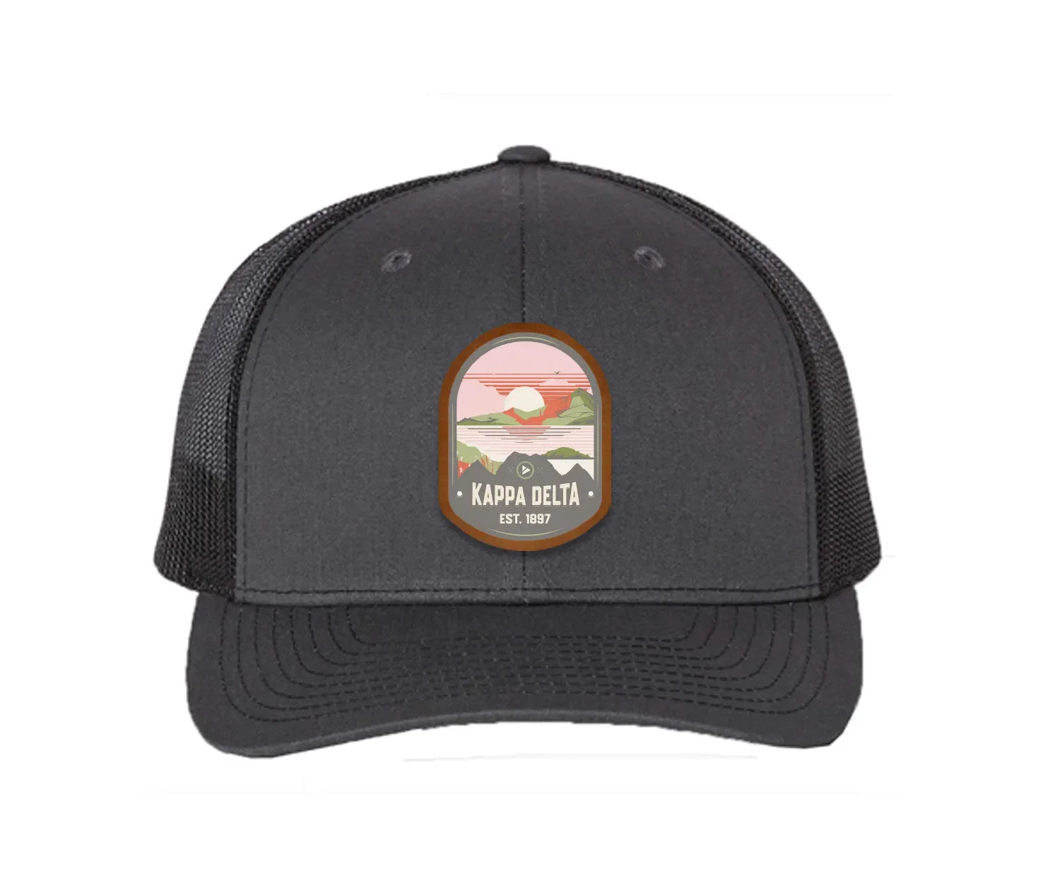 Kappa Delta Richardson 112 UV Print Leatherette Patch Trucker Hat - Ventura