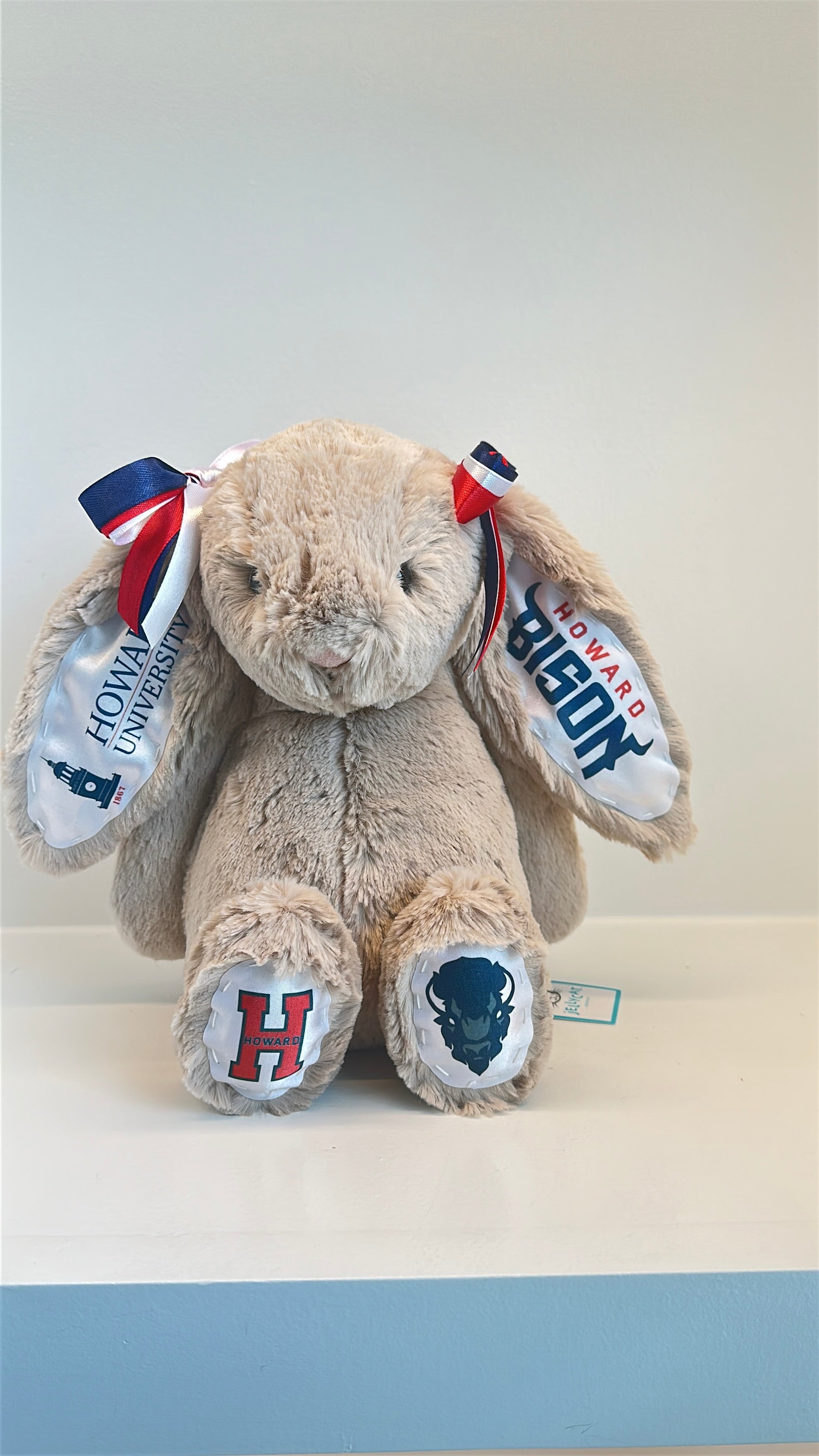 Howard University Fully Custom Jellycat Bunny