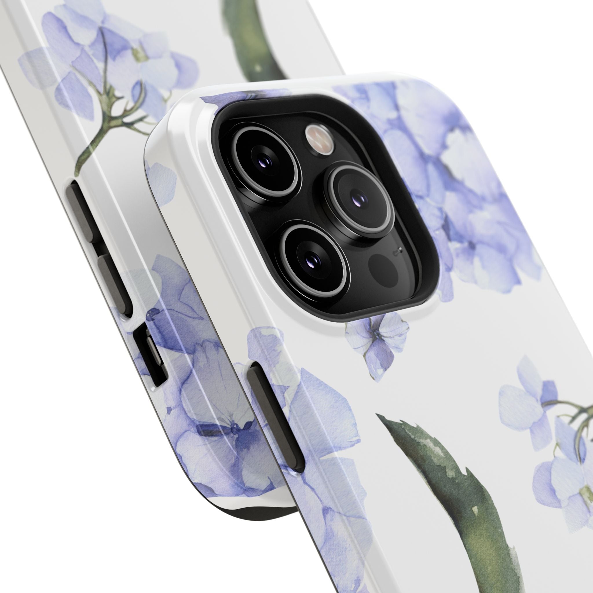 Customizable: Floral Purple Hydrangea Impact-Resistant Phone Case