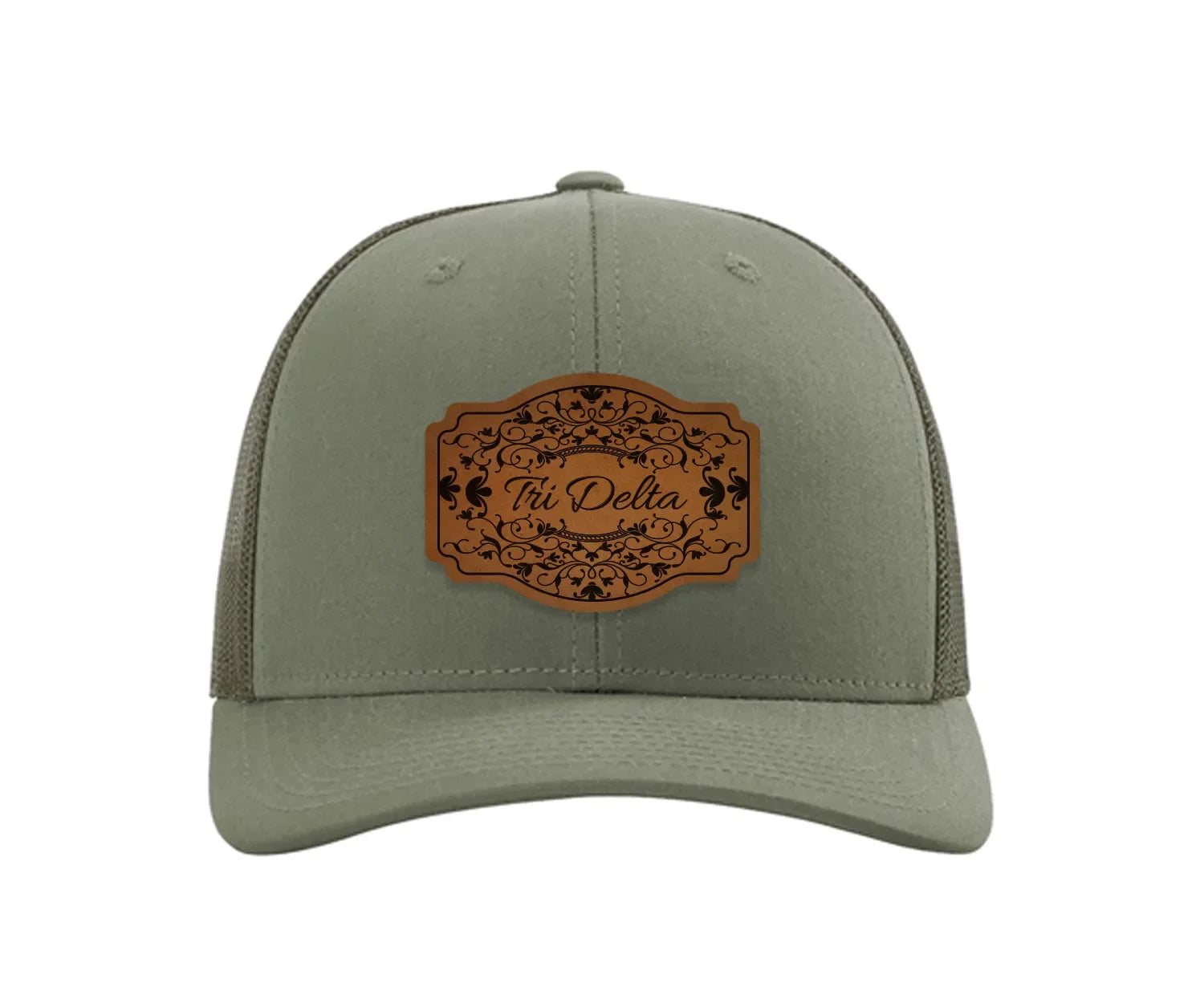 Tri Delta Richardson 112 Leatherette Patch Trucker Hat - Scroll