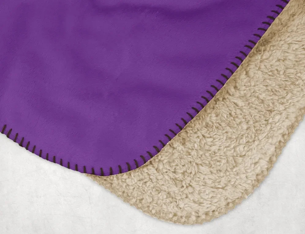 Tri Sigma XL 60x80 Sherpa Blanket Dual Purple Gradient