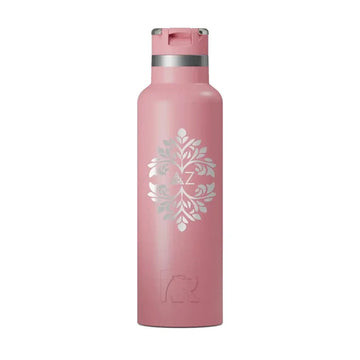 Delta Zeta RTIC 20 oz Ceramic Lined Water Bottle Tumbler - Ornate
