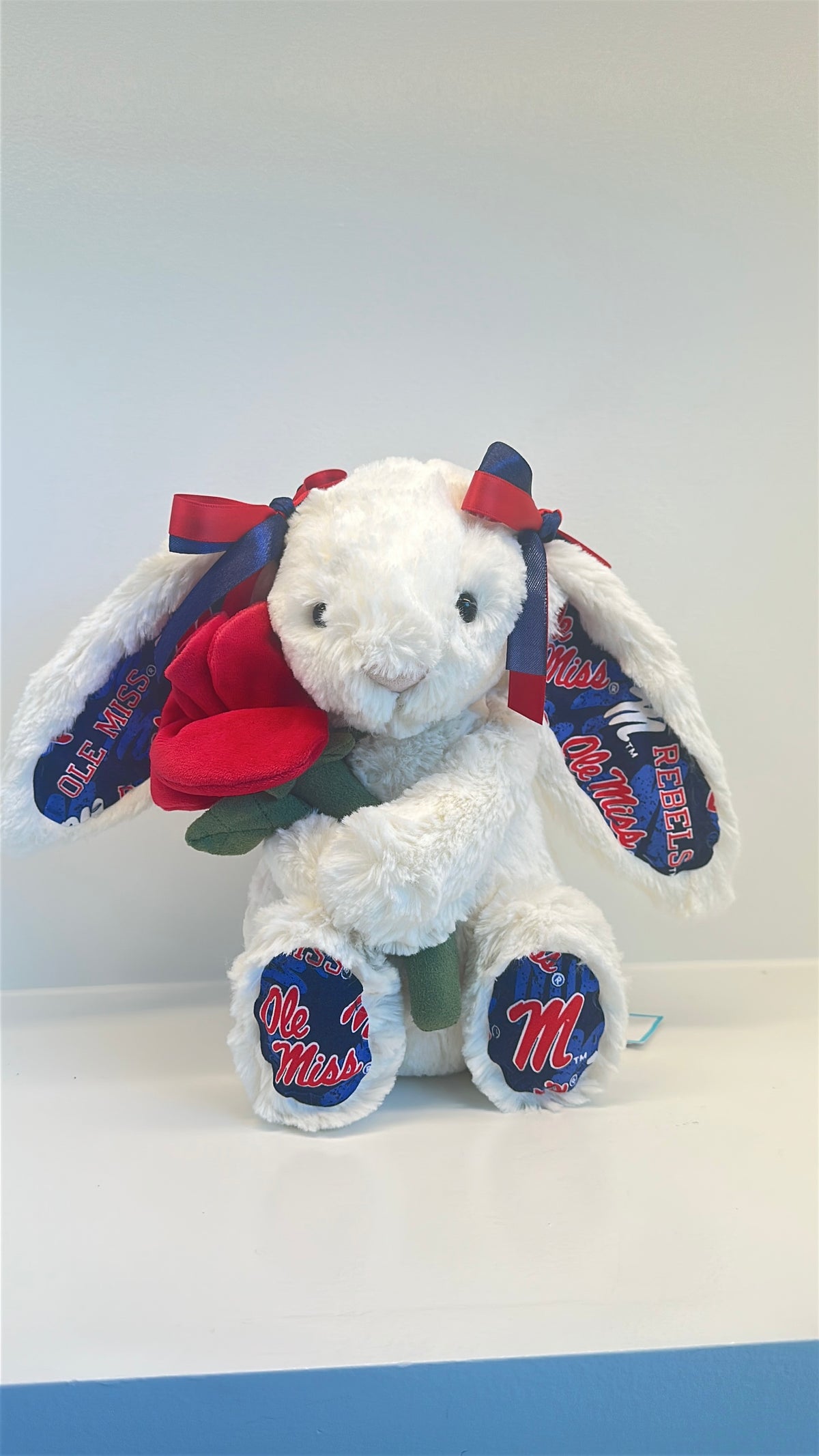 University of Mississippi (Ole Miss) Custom College Jellycat Bashful Bunny