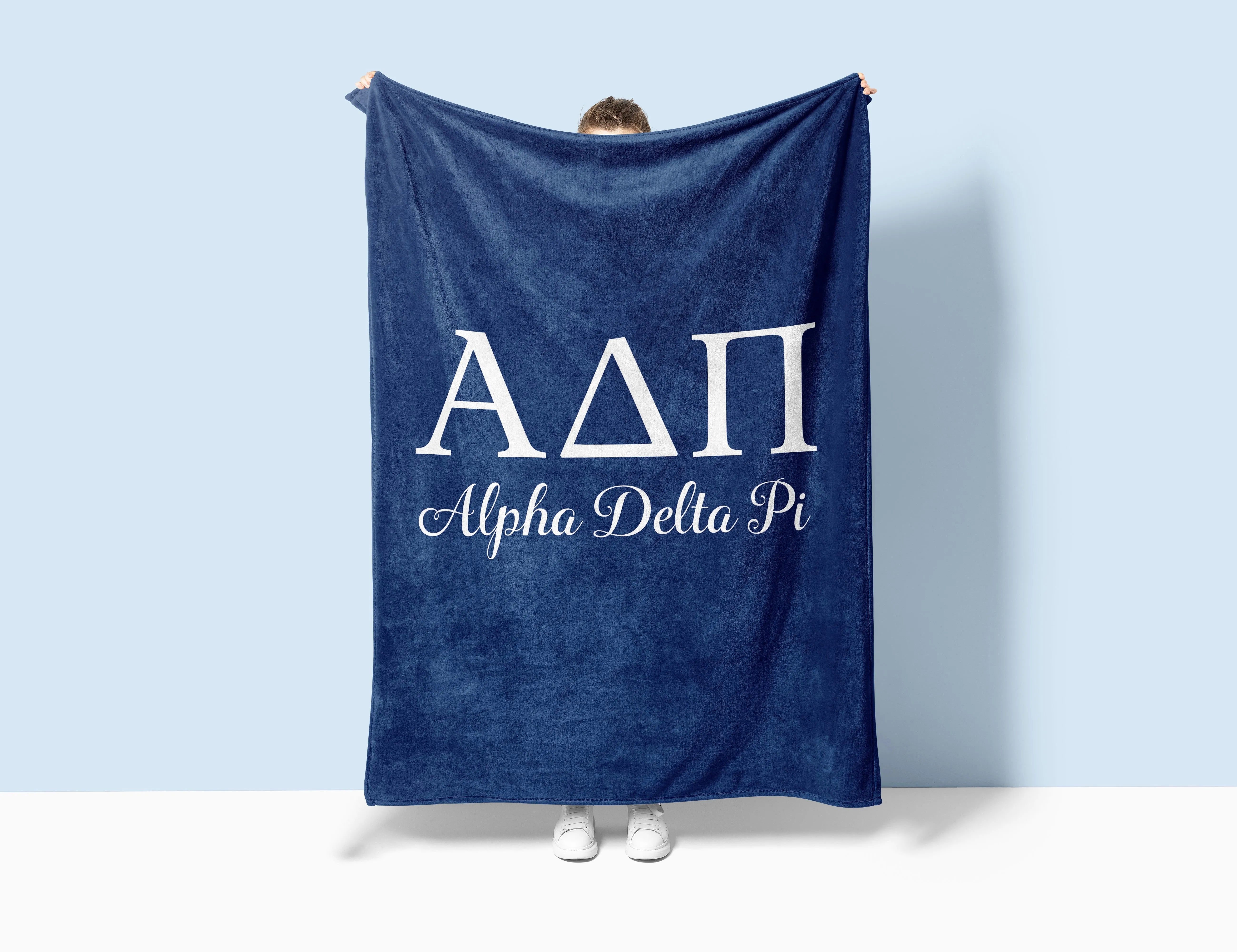 Alpha Delta Pi XL 60x80 Sherpa Throw Blanket