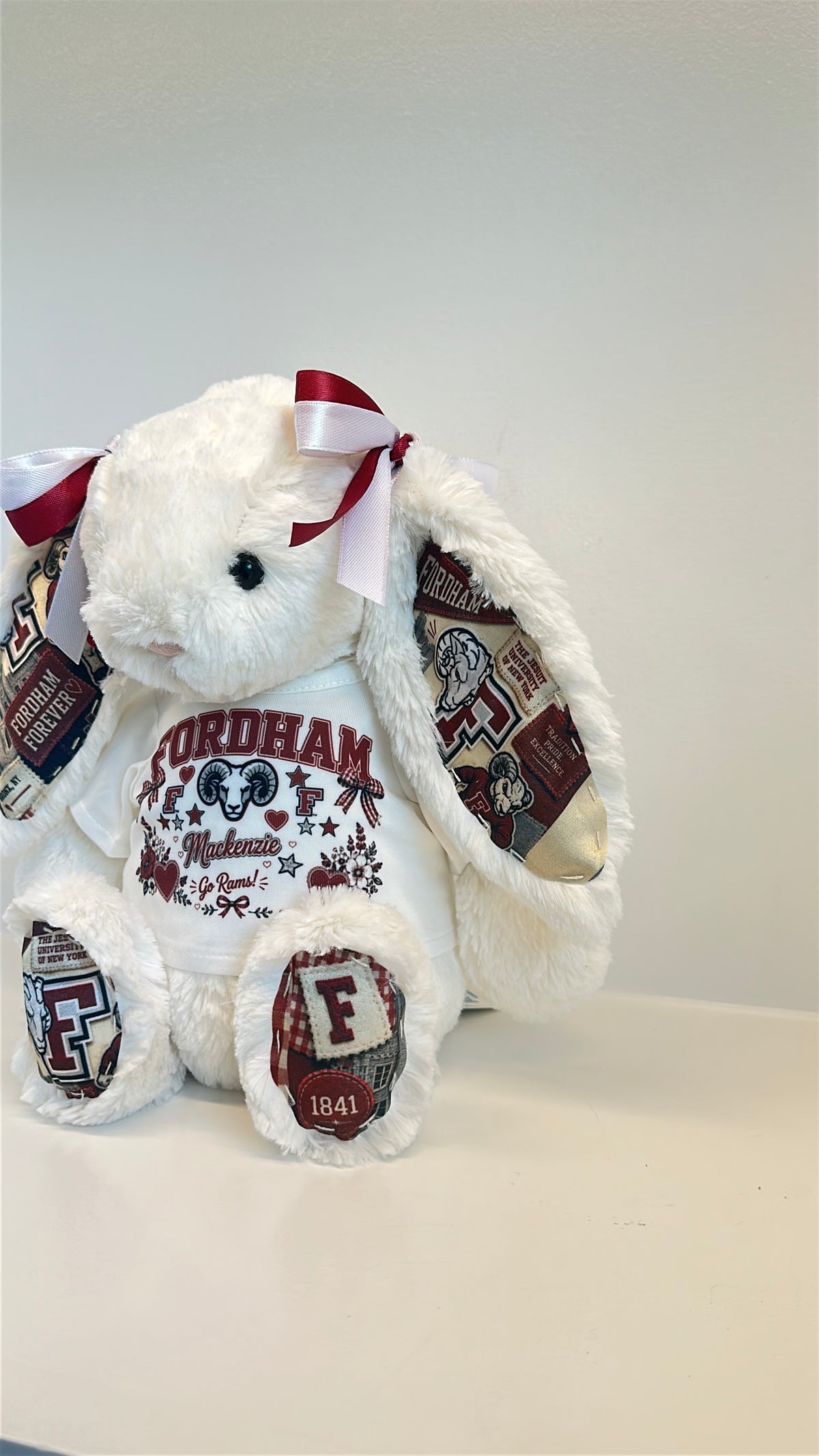 Fordham University Fully Custom College Jellycat Bunny