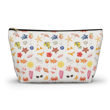 Customizable Beach-Themed Accessory/Makeup Pouch