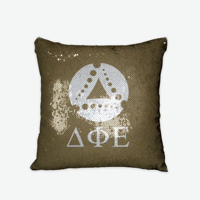 Delta Phi Epsilon Sequin Pillow Cover