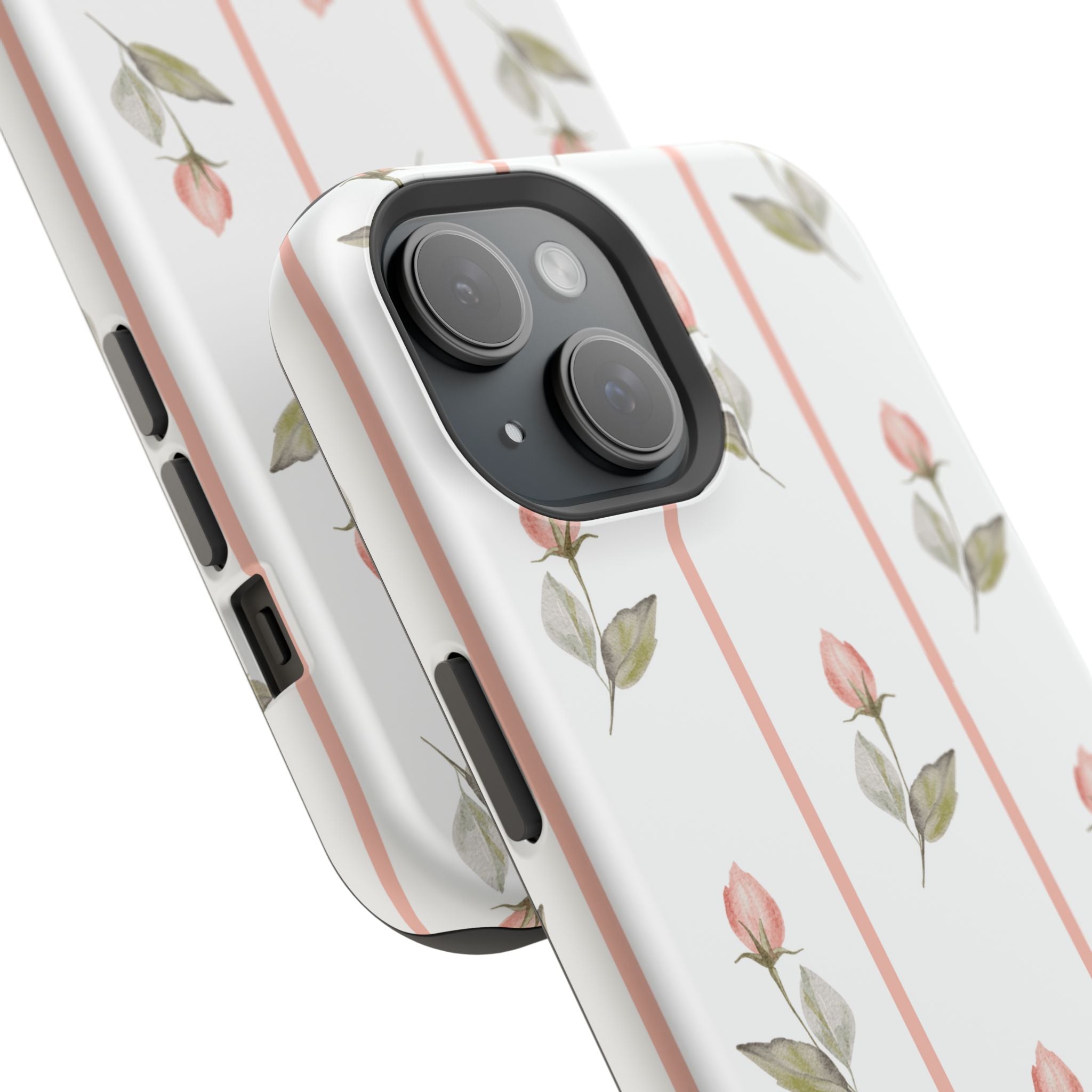 Customizable: Floral Impact-Resistant Phone Case, Chic Phone Cover