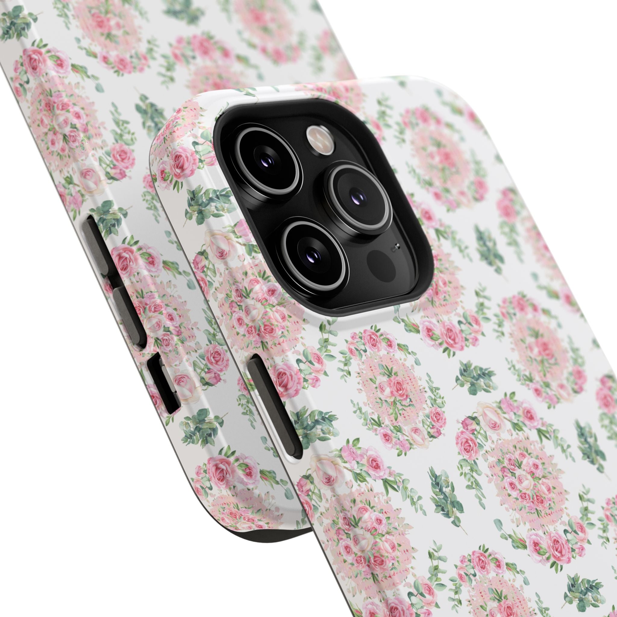 Customizable: Floral Impact-Resistant Phone Case