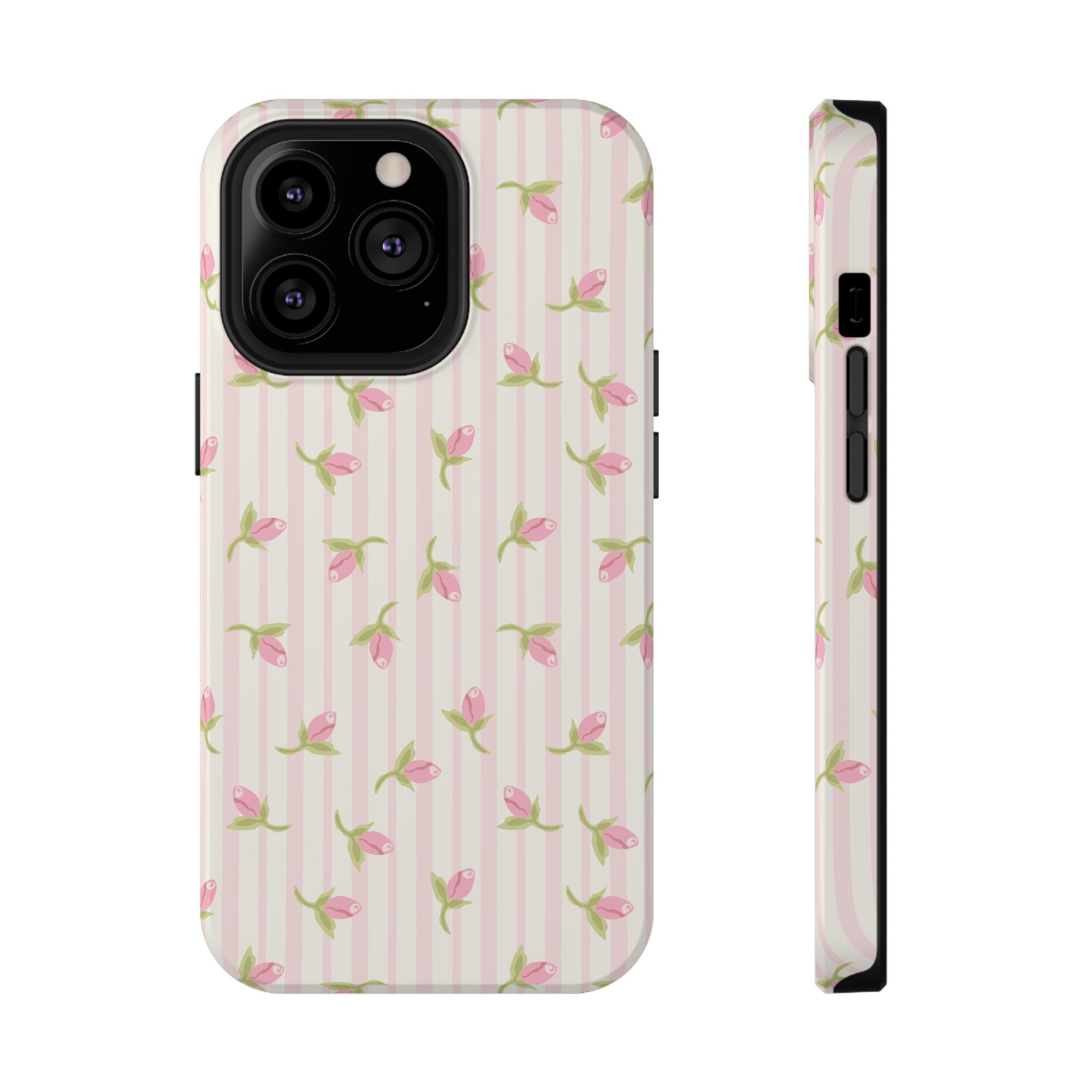Customizable: Floral Impact-Resistant Phone Case