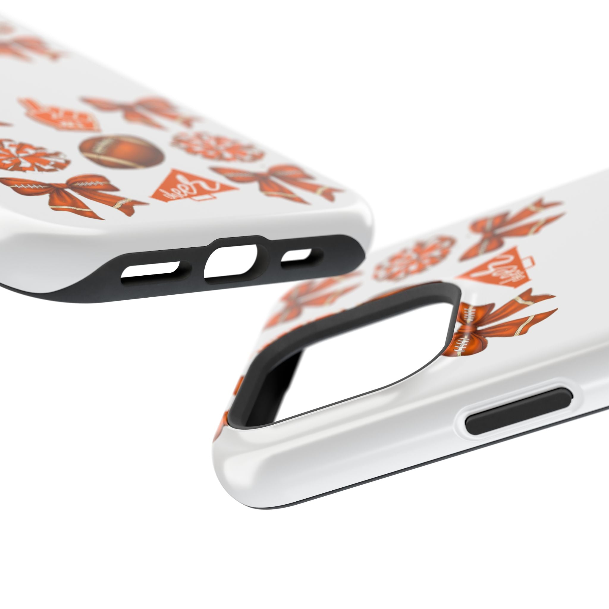 Customizable Orange-Themed Football Team Spirit Phone Case - Cheerful Accessories for Game Day, Unique Design for Fans, Sports Gift, Fall Celebrations, Team Pride