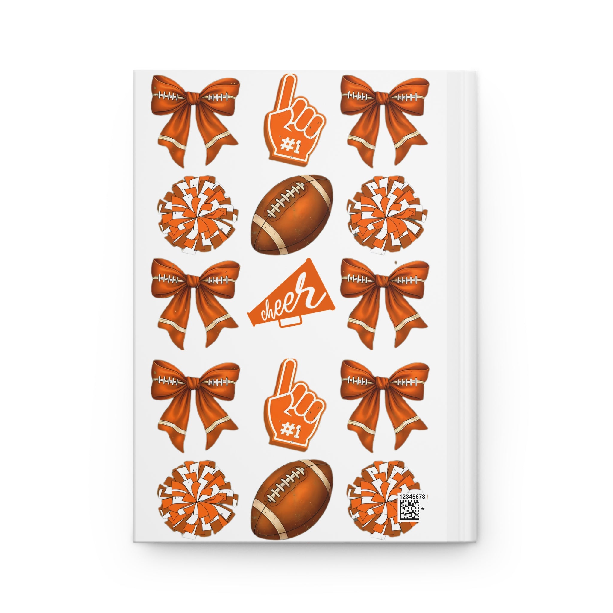 Customizable Cheer Football Hardcover Journal