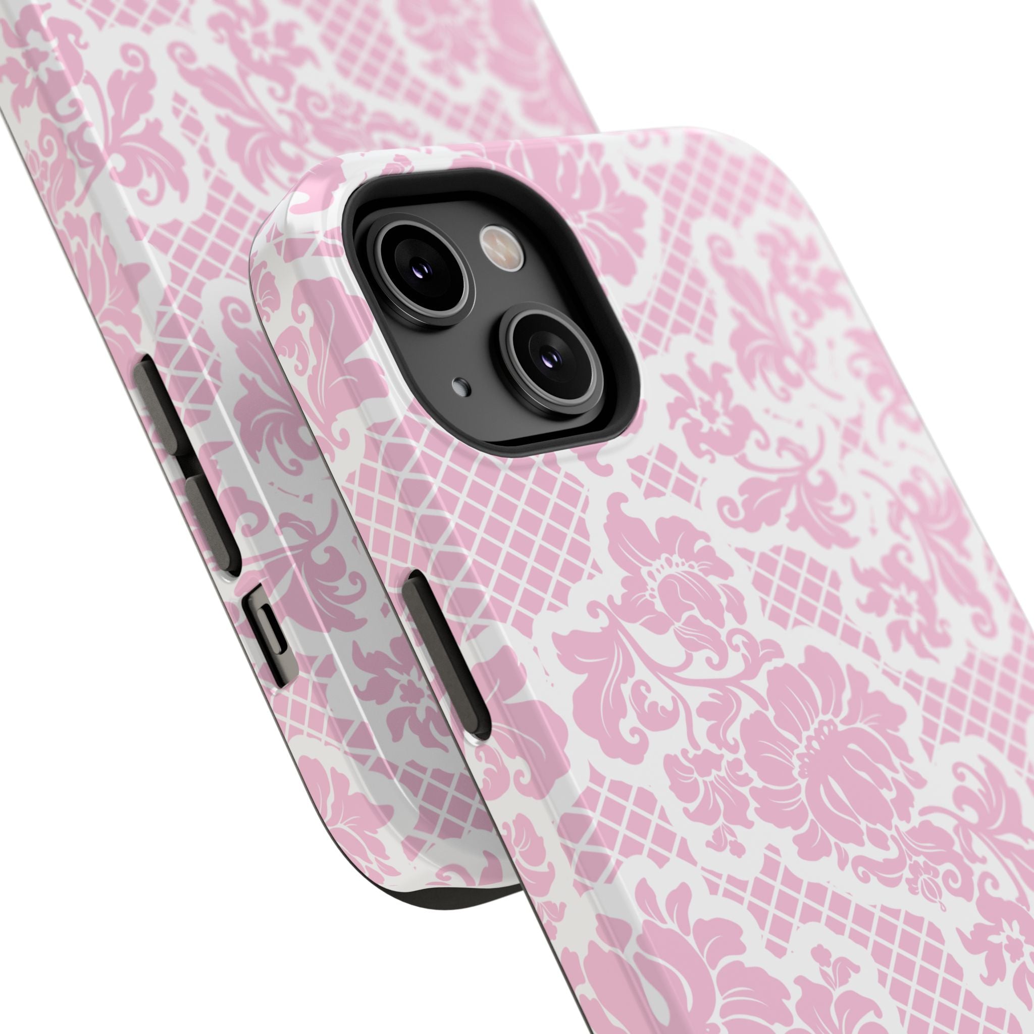 Customizable: Pink Lace Inspired Elegantly Chic Impact-Resistant Case