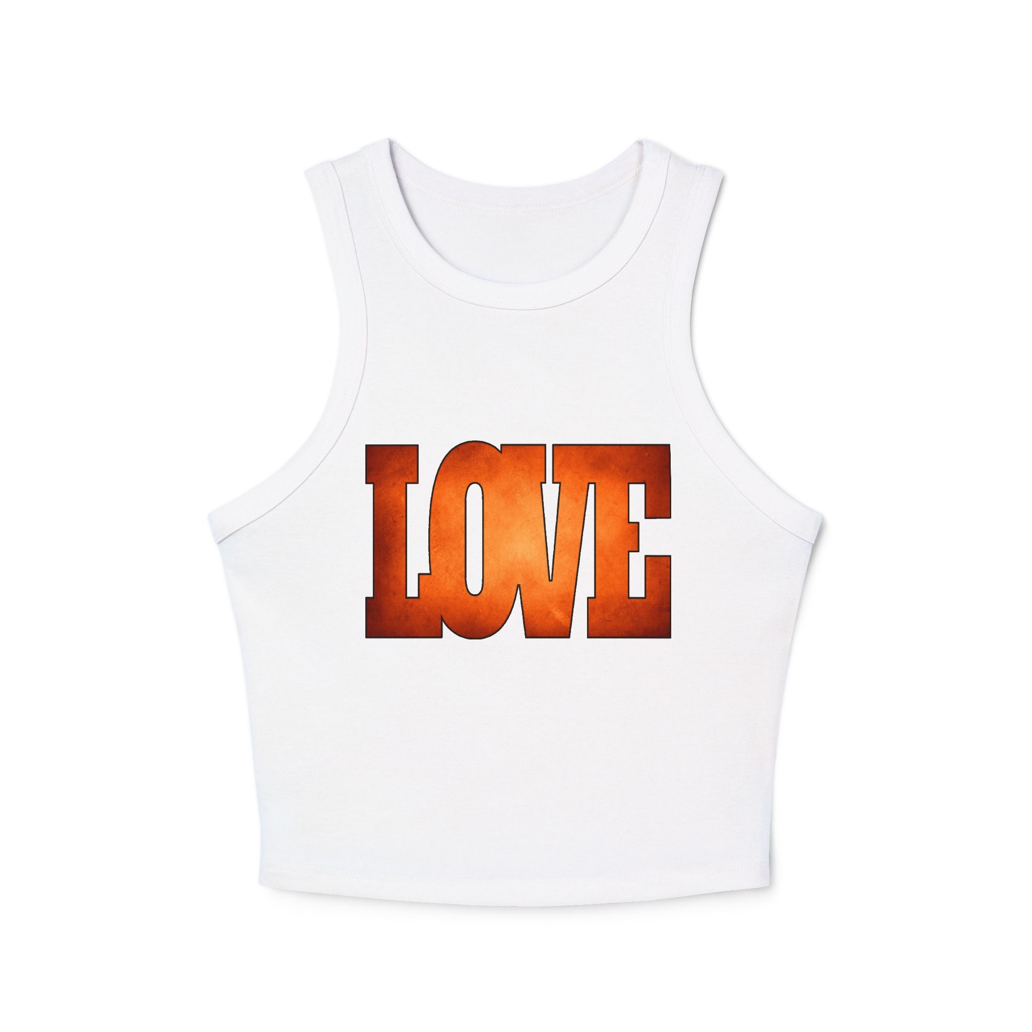 Customizable Orange Love Tank Top