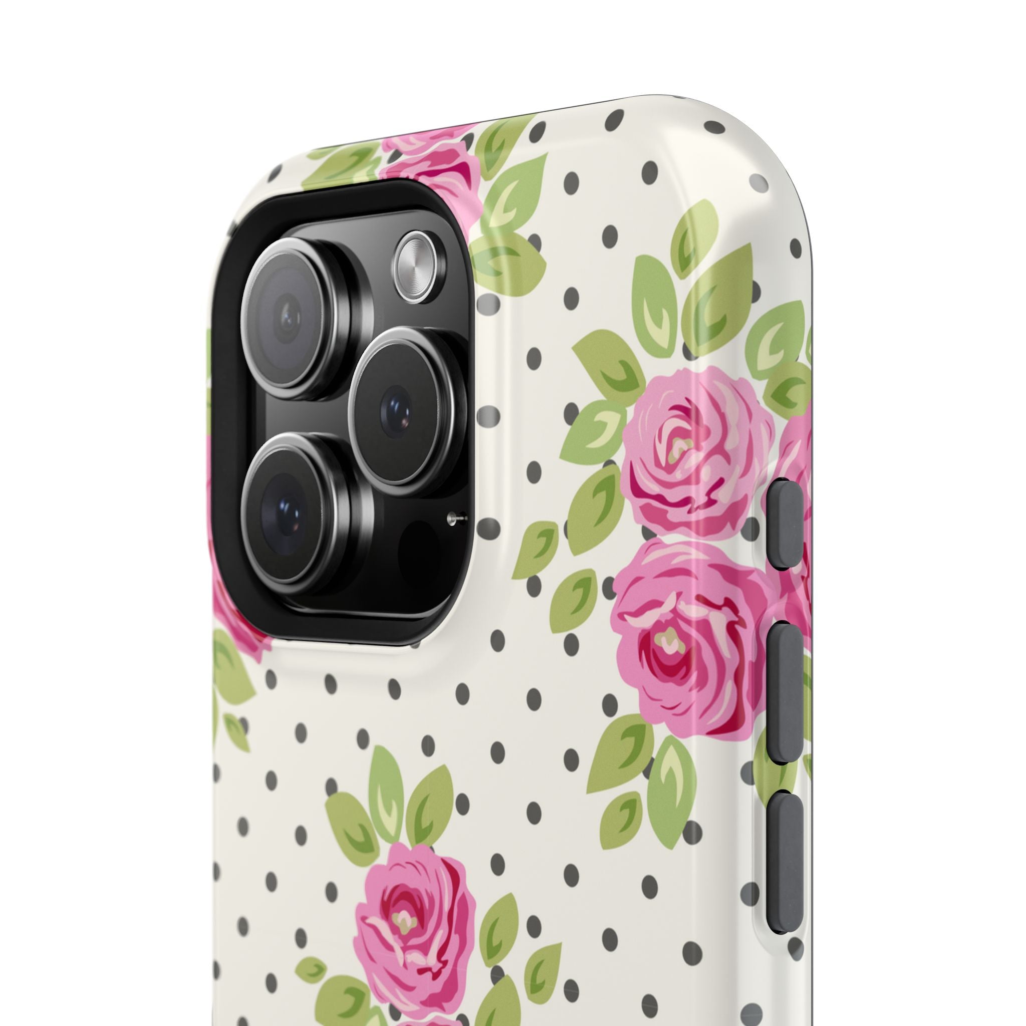 Customizable: Floral Polka Dot Phone Case