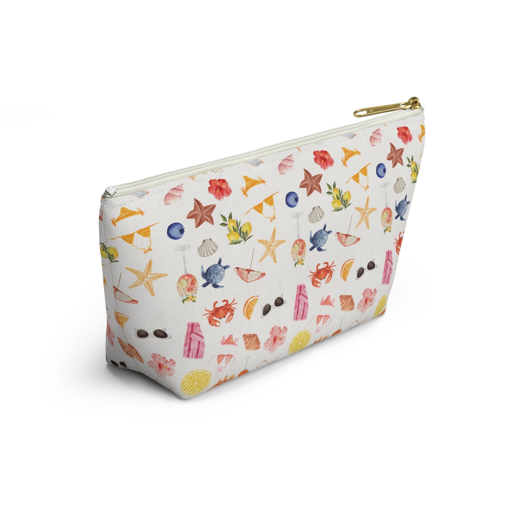 Customizable Beach-Themed Accessory/Makeup Pouch