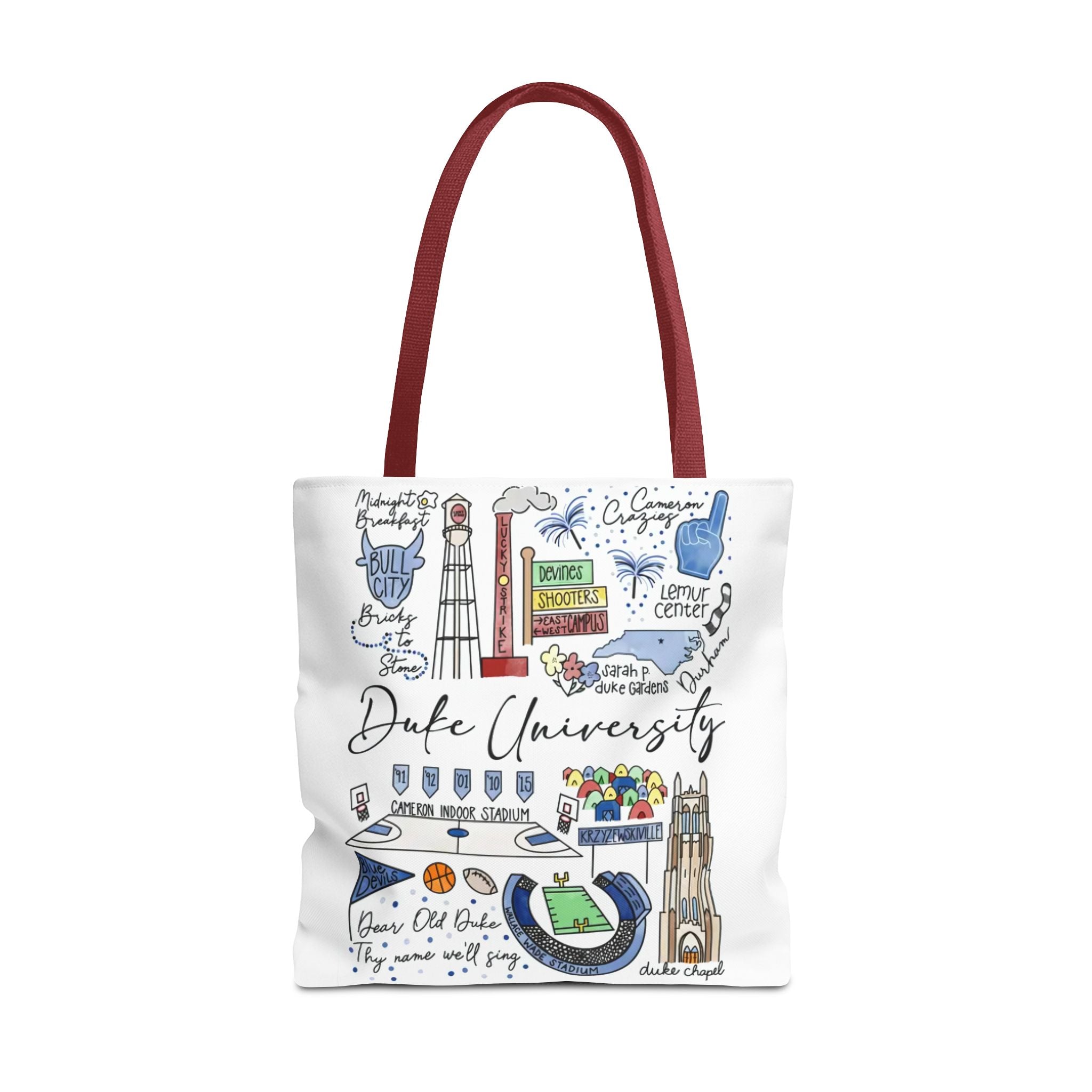 Duke University Tote Bag, College Spirit Bag, Campus Life Accessory, School Pride Gift, Eco-Friendly Shopping Bag