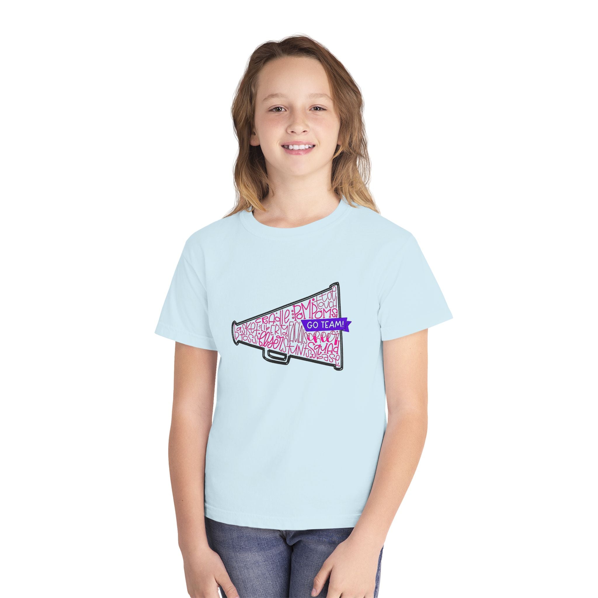 Customizable Cheerleader Megaphone Youth Tee