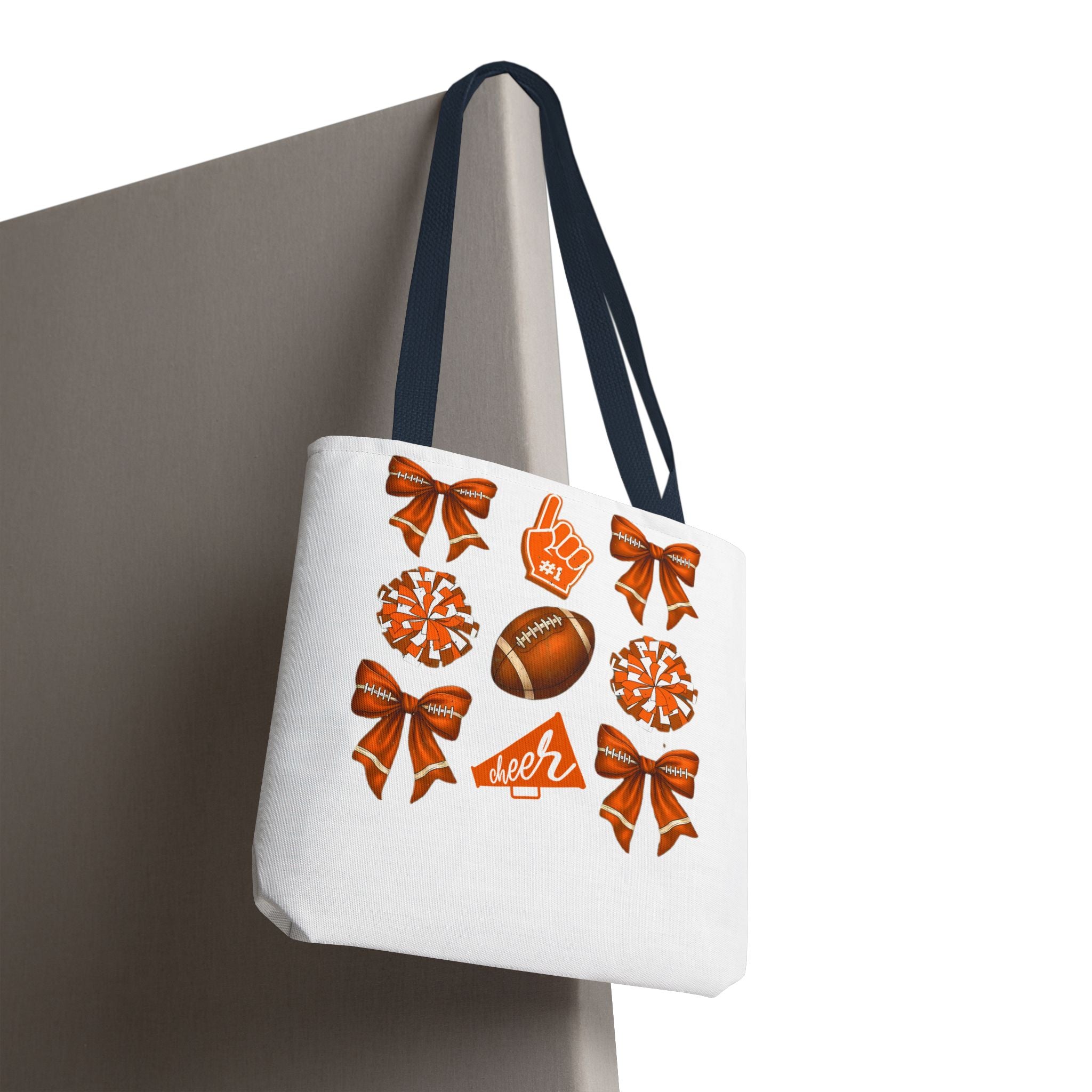 Orange Themed Game Day Tote Bag - College Commitment & Graduation Gift - School Pride Design
