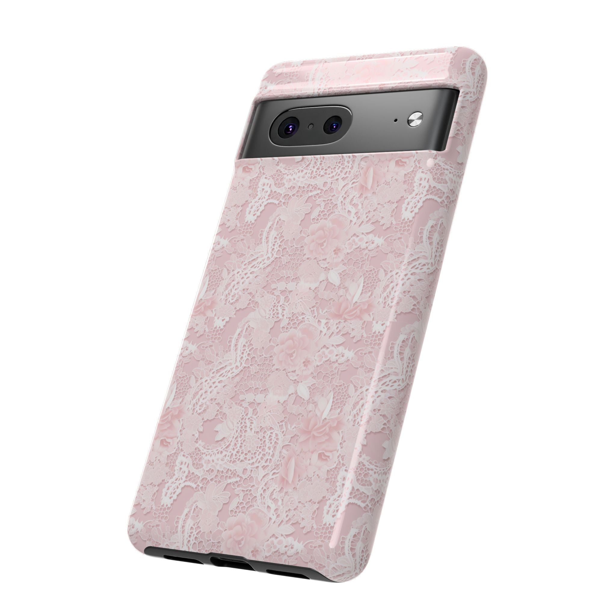 Customizable: Pink Floral Phone Case, Stylish Tough Cases, Unique Gift for Her, Cute Phone Accessories, Floral Tech Cover