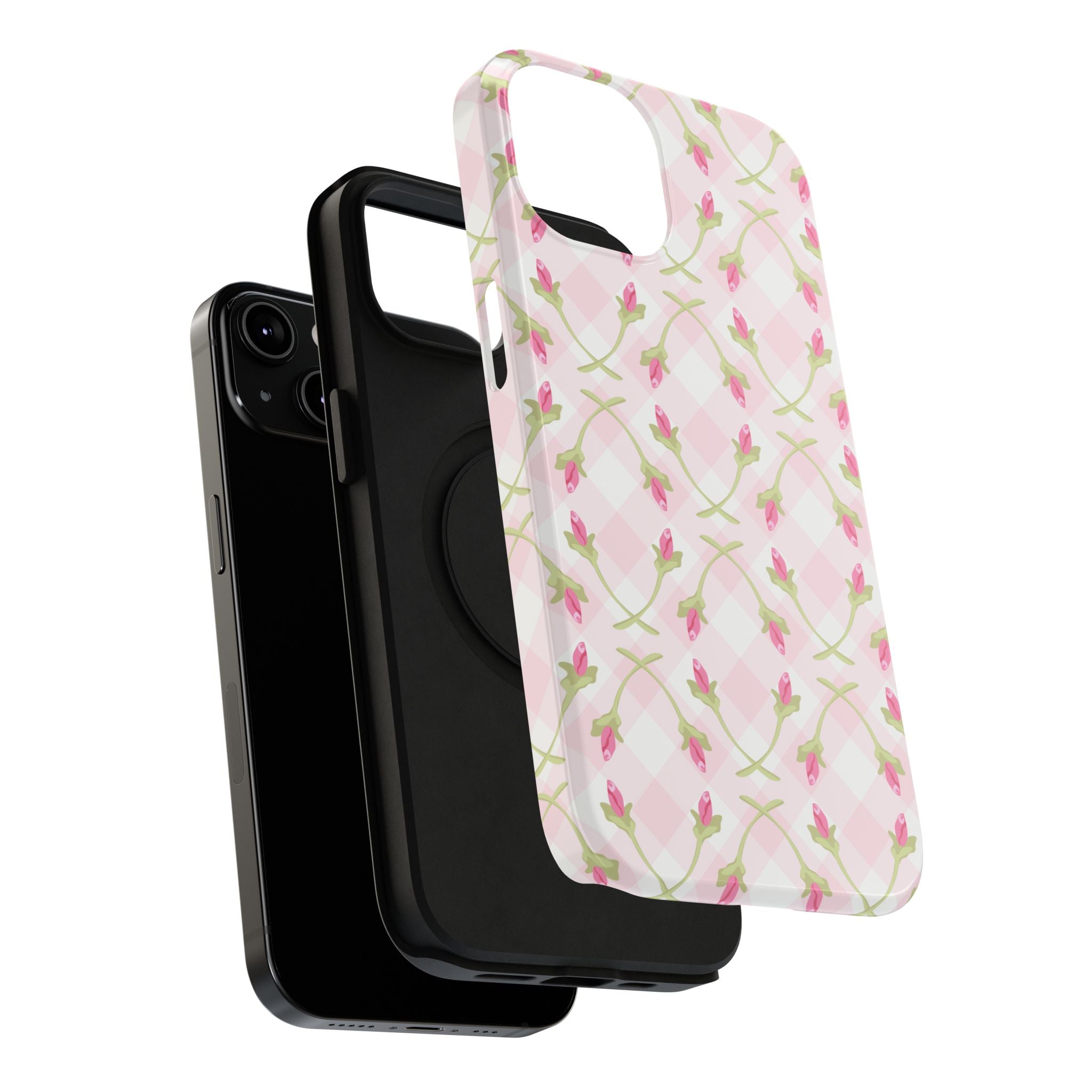 Customizable: Floral Impact-Resistant Phone Case