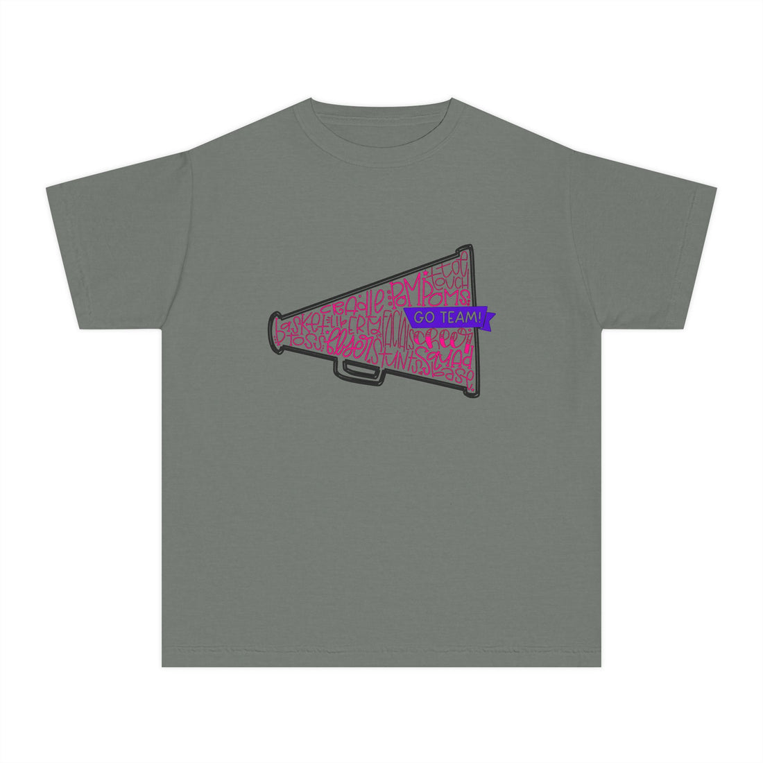 Customizable Cheerleader Megaphone Youth Tee