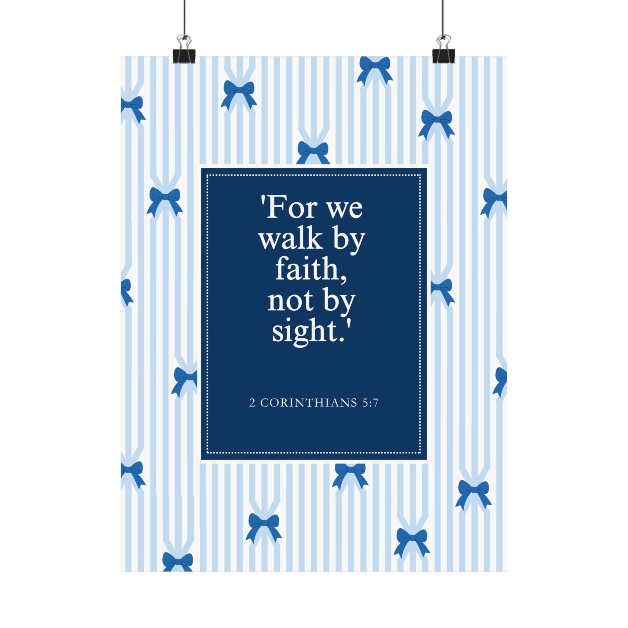 Inspirational Matte Vertical Posters, Faith Wall Art, Home Decor, Christian Decor, Motivational Print, Gift for Believers